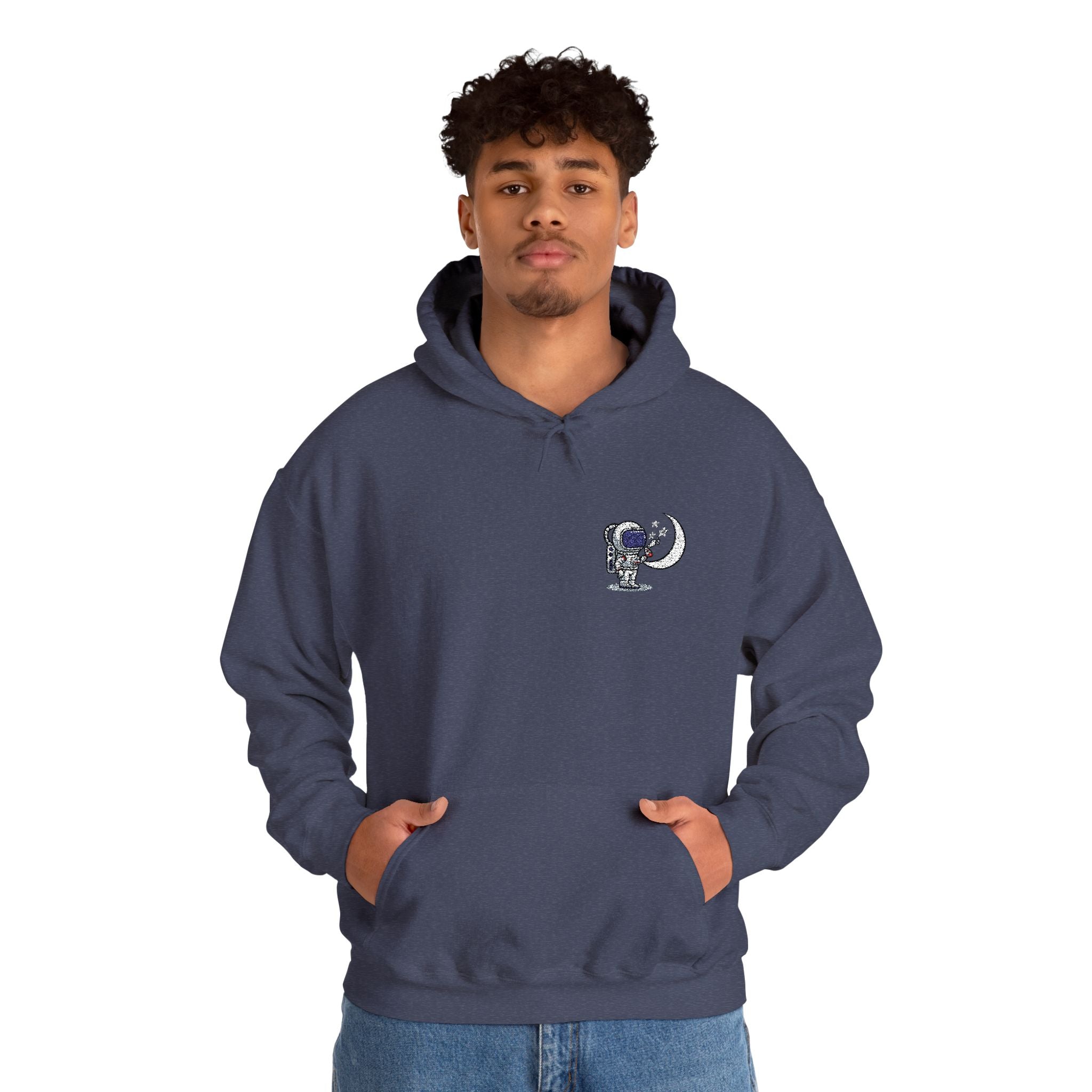 Skull Moon Hoodie — Gothic Night Sky Graphic Sweatshirt