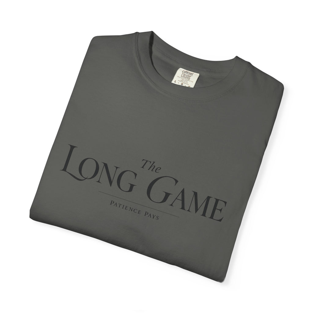 The Long Game T-Shirt — Minimalist Script Tee