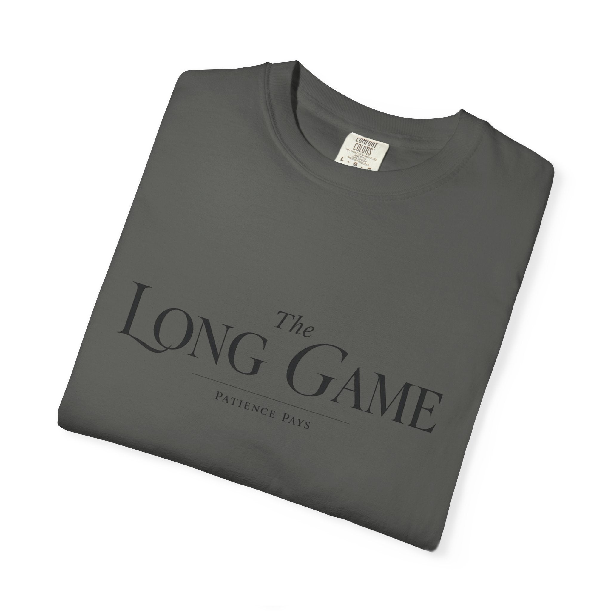 The Long Game T-Shirt — Minimalist Script Tee