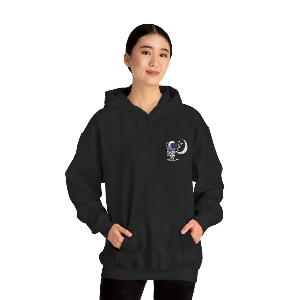 Skull Moon Hoodie — Gothic Night Sky Graphic Sweatshirt