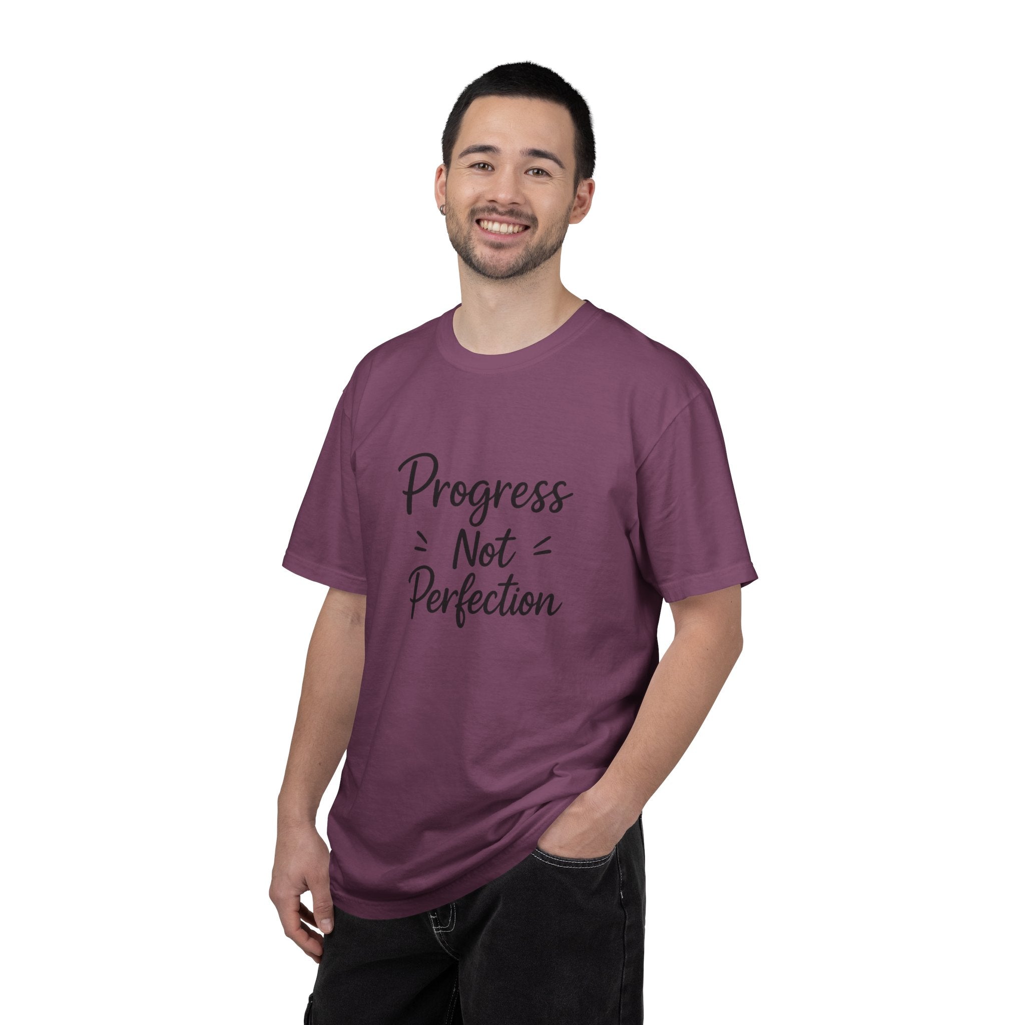 T-Shirt — "Progress Not Perfection" Inspirational Graphic Tee