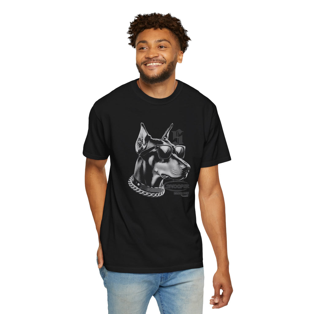Doberman Sunglasses Graphic T-Shirt — "Snooper" Streetwear Tee