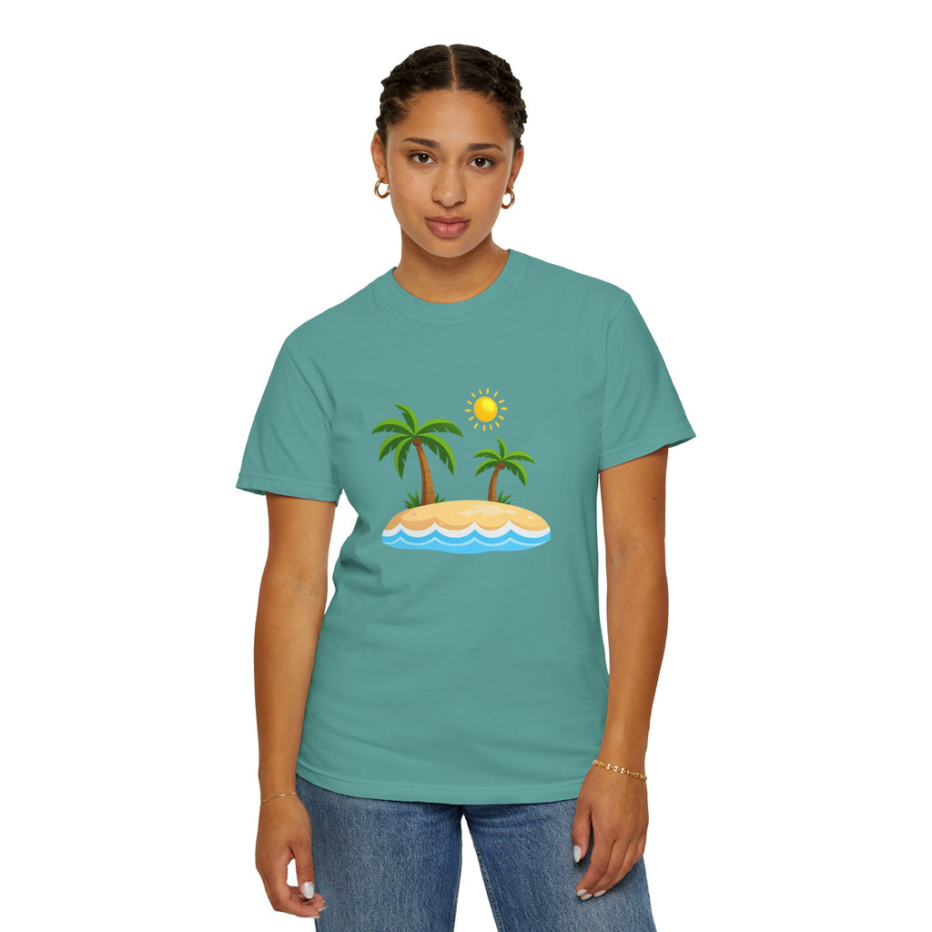 Island Paradise T-Shirt — Tropical Palm Tree Beach Graphic