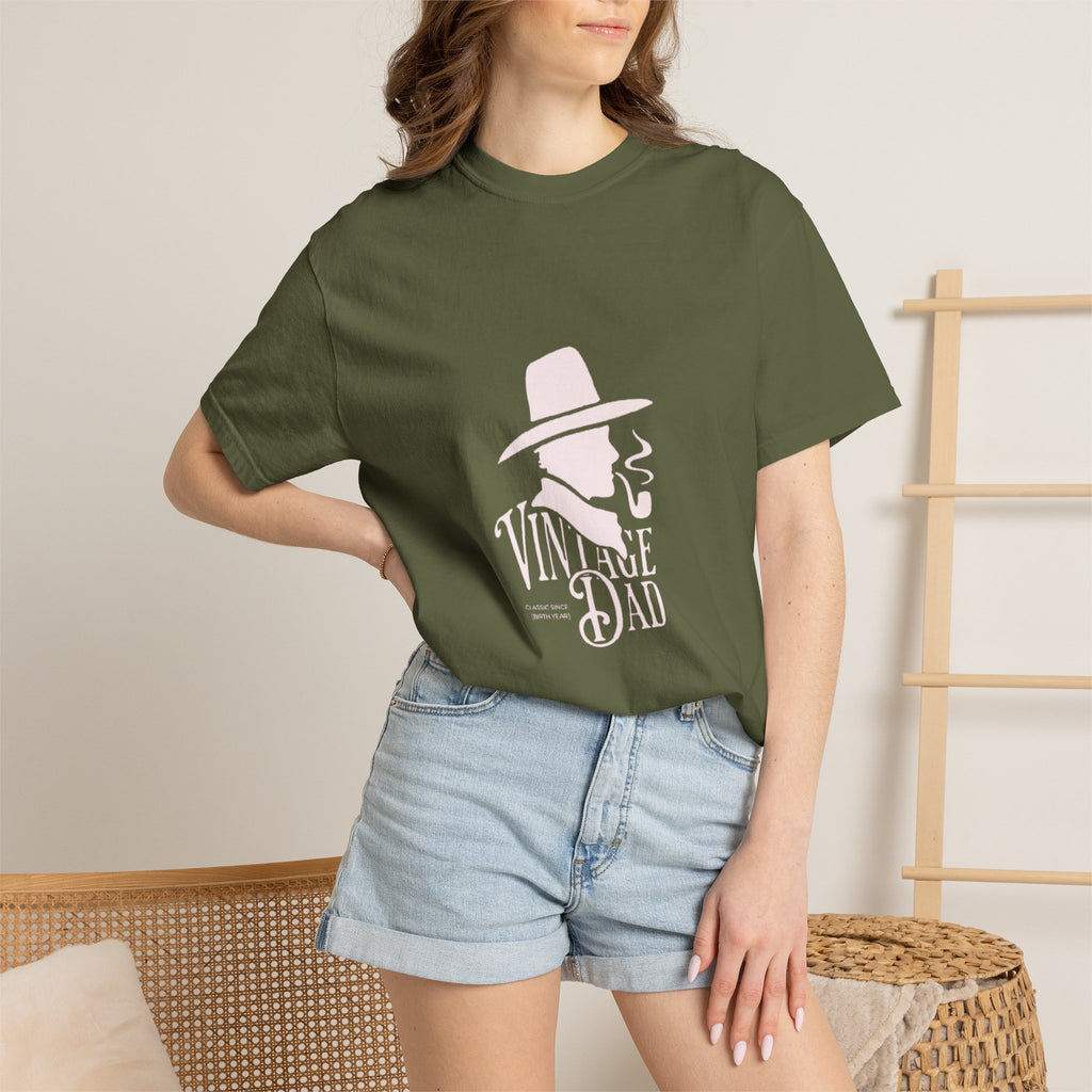 Vintage Dad graphic tee | Retro hat & pipe design