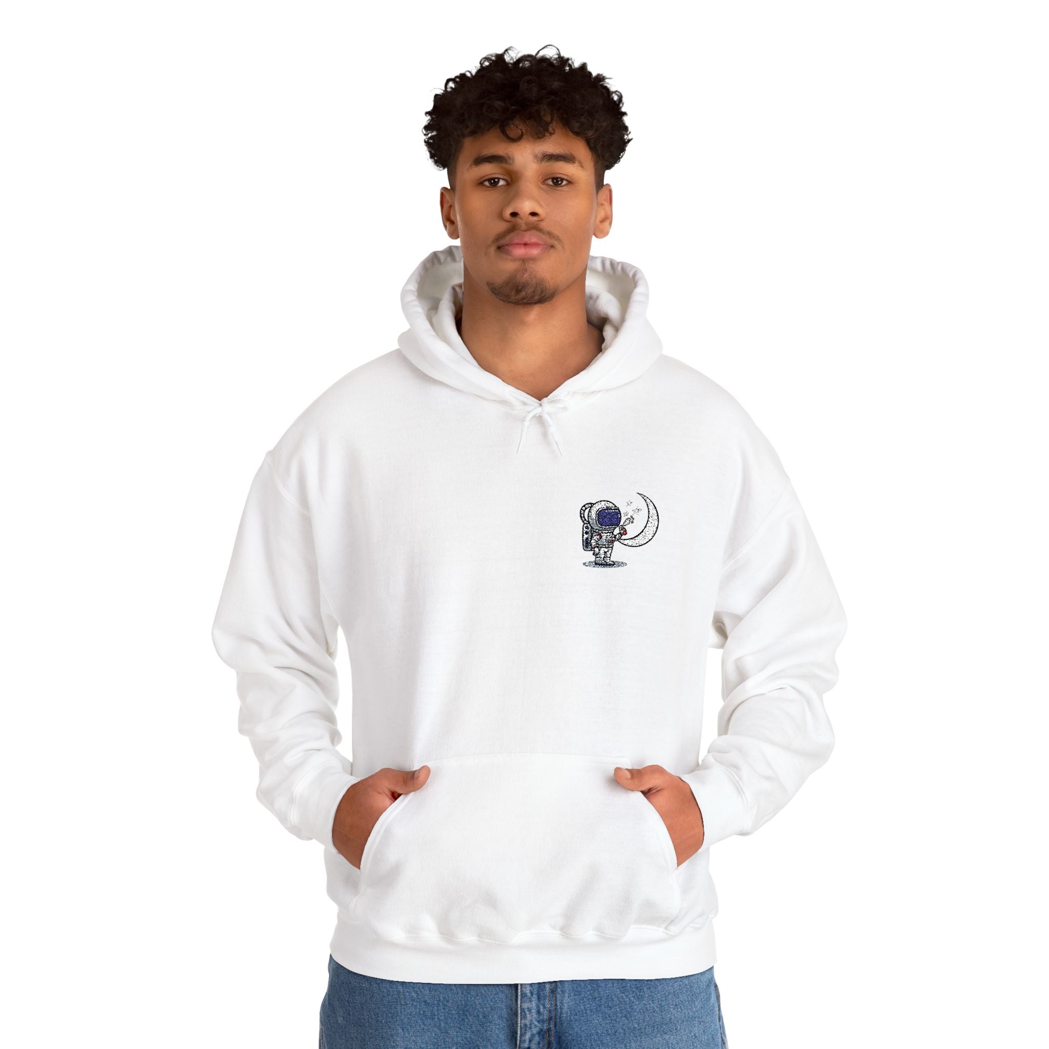 Skull Moon Hoodie — Gothic Night Sky Graphic Sweatshirt