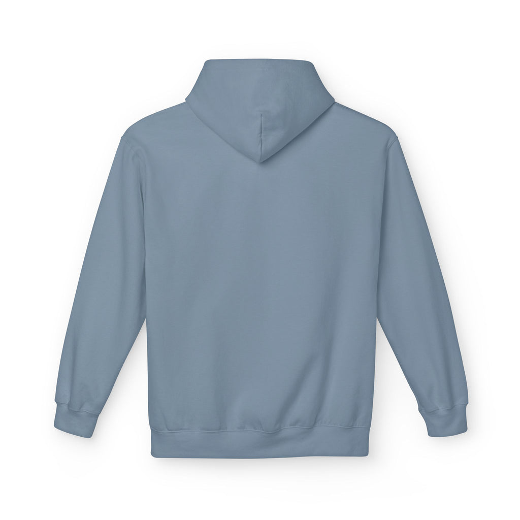 Never Typography Hoodie — Brown Casual Graphic Pullover