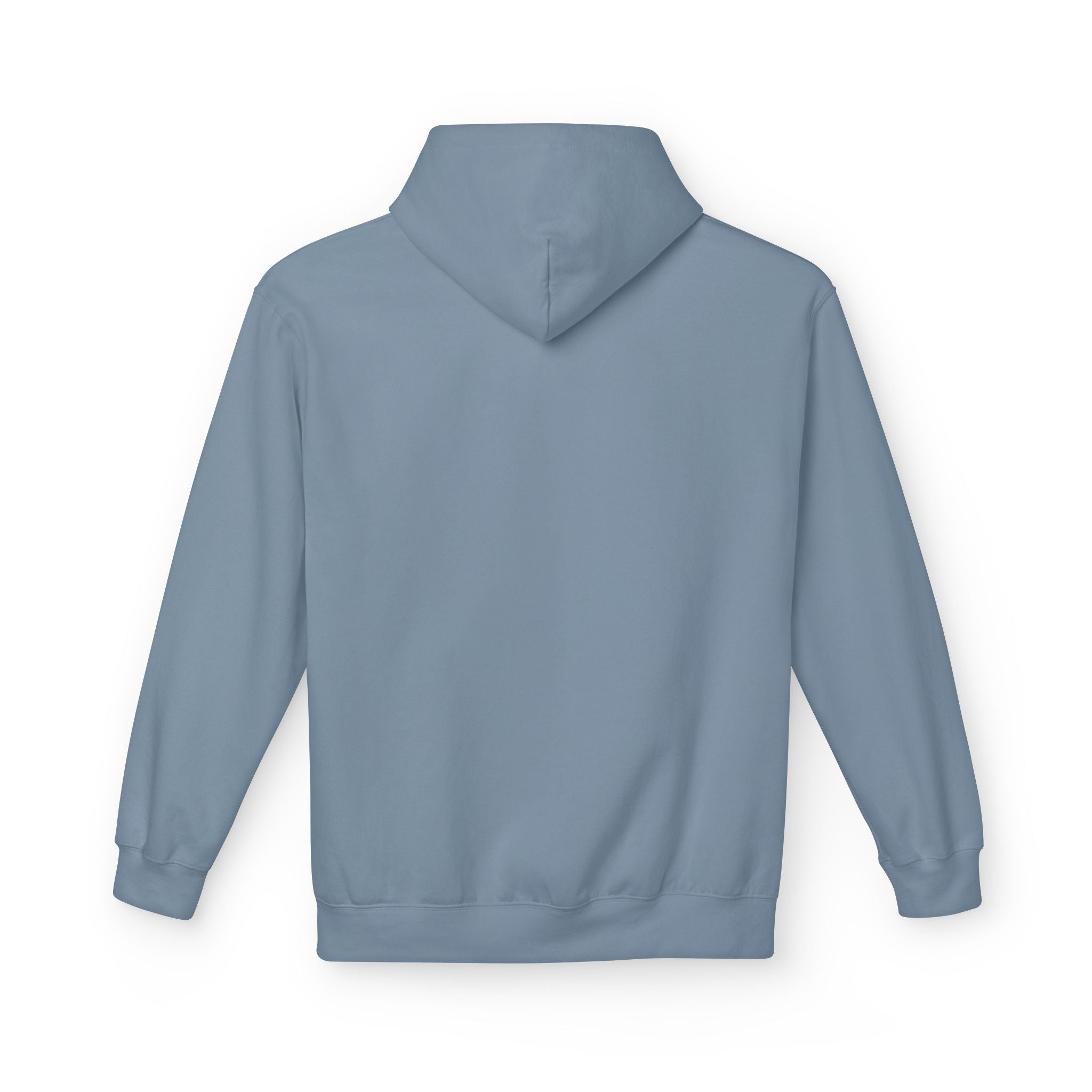 Never Typography Hoodie — Brown Casual Graphic Pullover