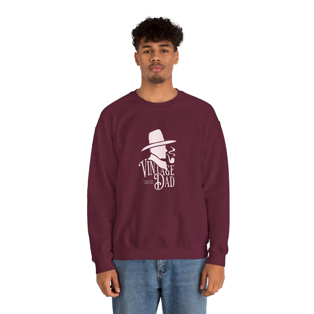 Crewneck Sweatshirt — Pink Cowboy Hat Graphic ‘Howdy’ Retro Western Pullover