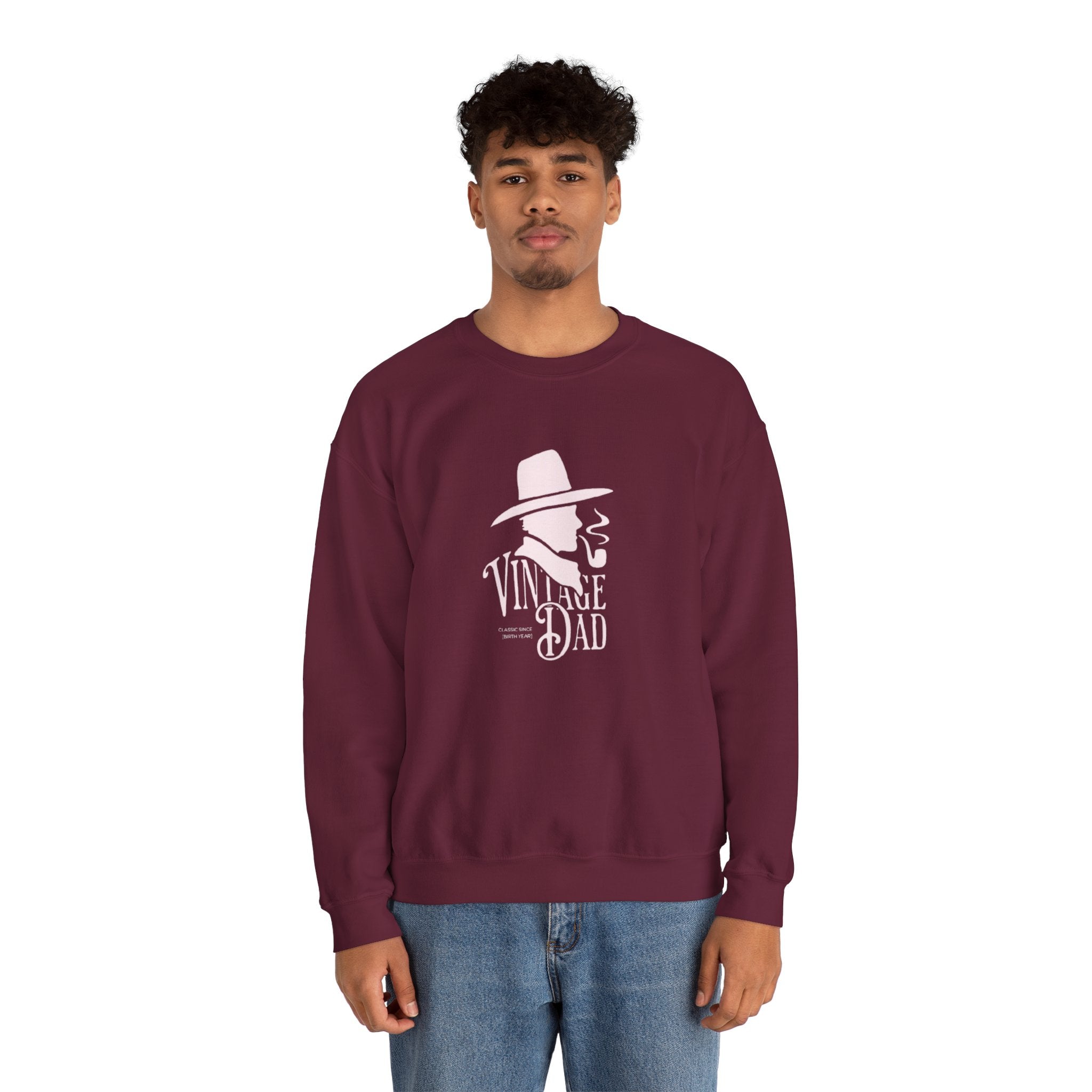 Crewneck Sweatshirt — Pink Cowboy Hat Graphic ‘Howdy’ Retro Western Pullover