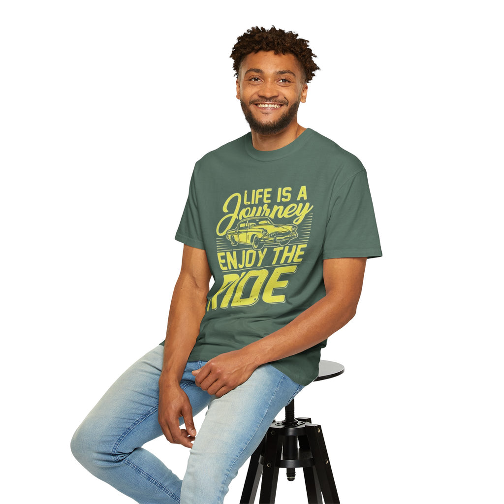 Enjoy The Ride T-Shirt — 'Life Is A Journey' Vintage Car Tee