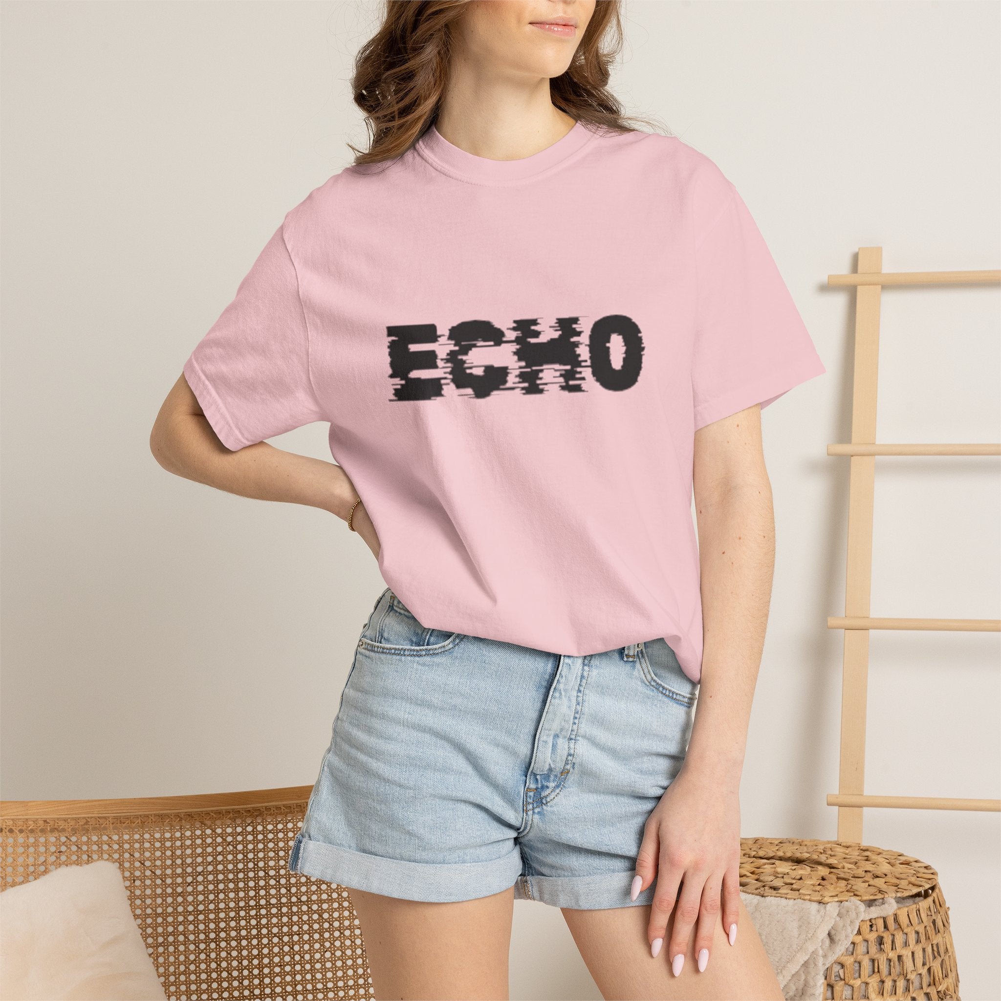 Echo Distorted Logo T-Shirt