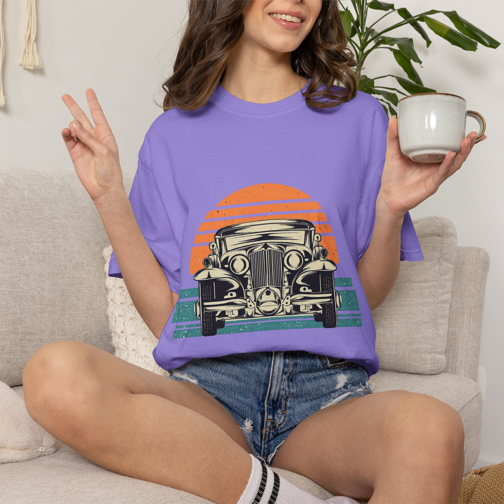 Vintage Car Sunset T-Shirt