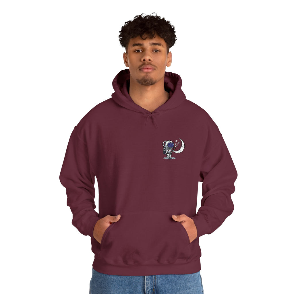Skull Moon Hoodie — Gothic Night Sky Graphic Sweatshirt