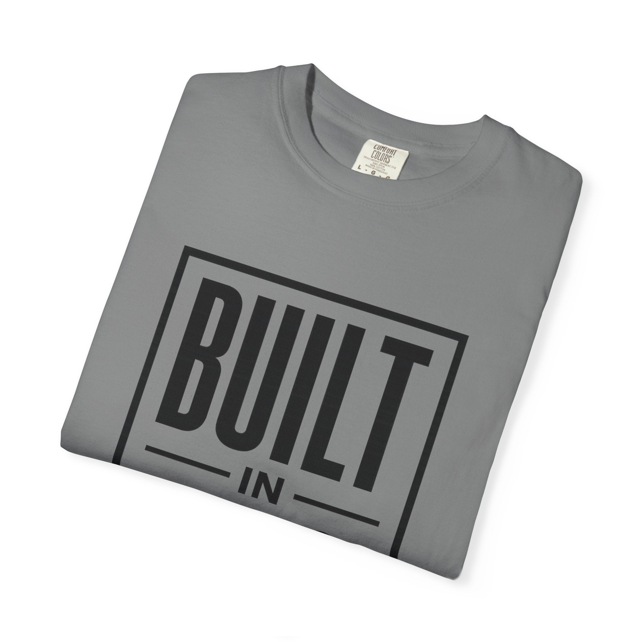 Built In Silence T-Shirt — Minimalist Bold Typography Tee