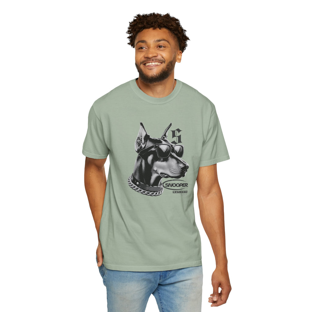 Doberman Sunglasses Graphic T-Shirt — "Snooper" Streetwear Tee