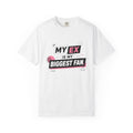 Funny Graphic T-Shirt — "My Ex Is My Biggest Fan" Retro Pink & Black
