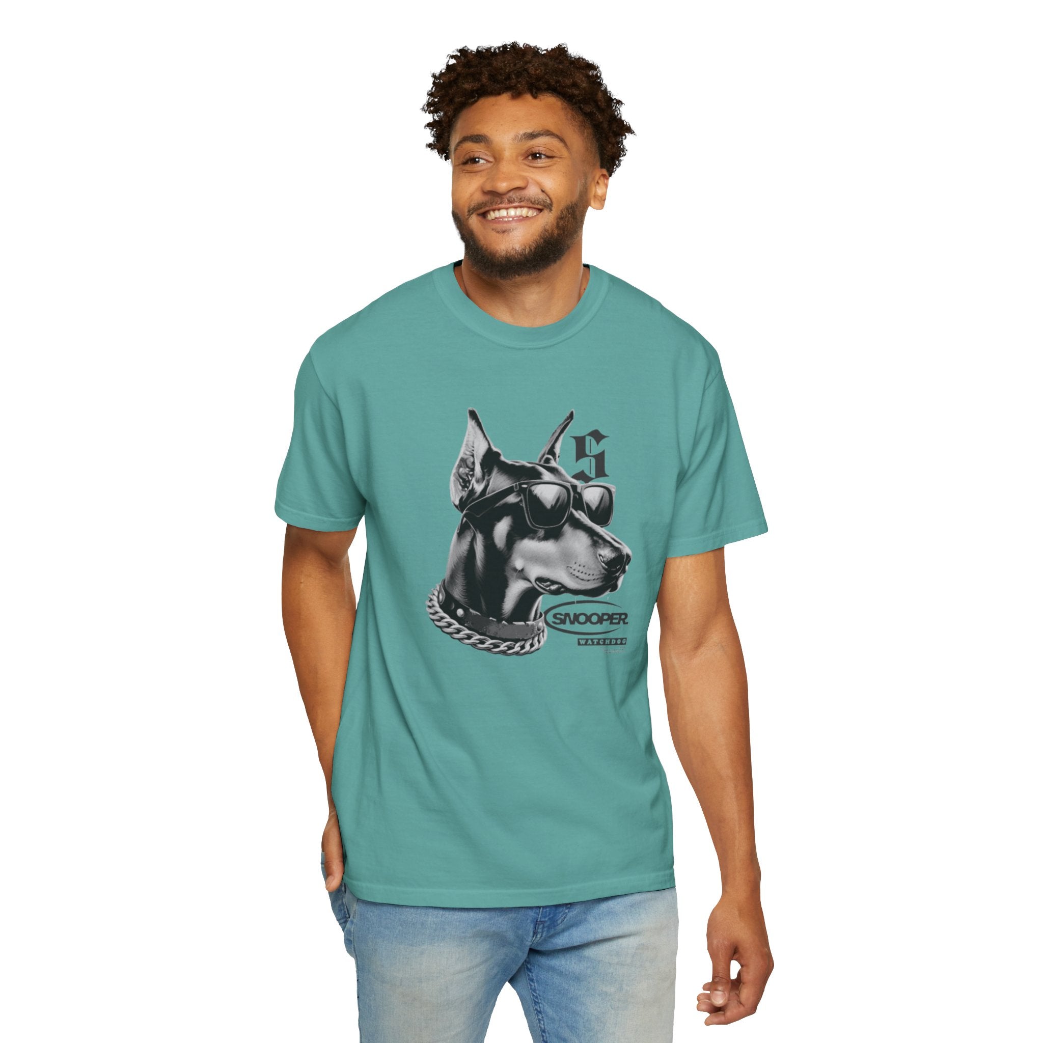 Doberman Sunglasses Graphic T-Shirt — "Snooper" Streetwear Tee