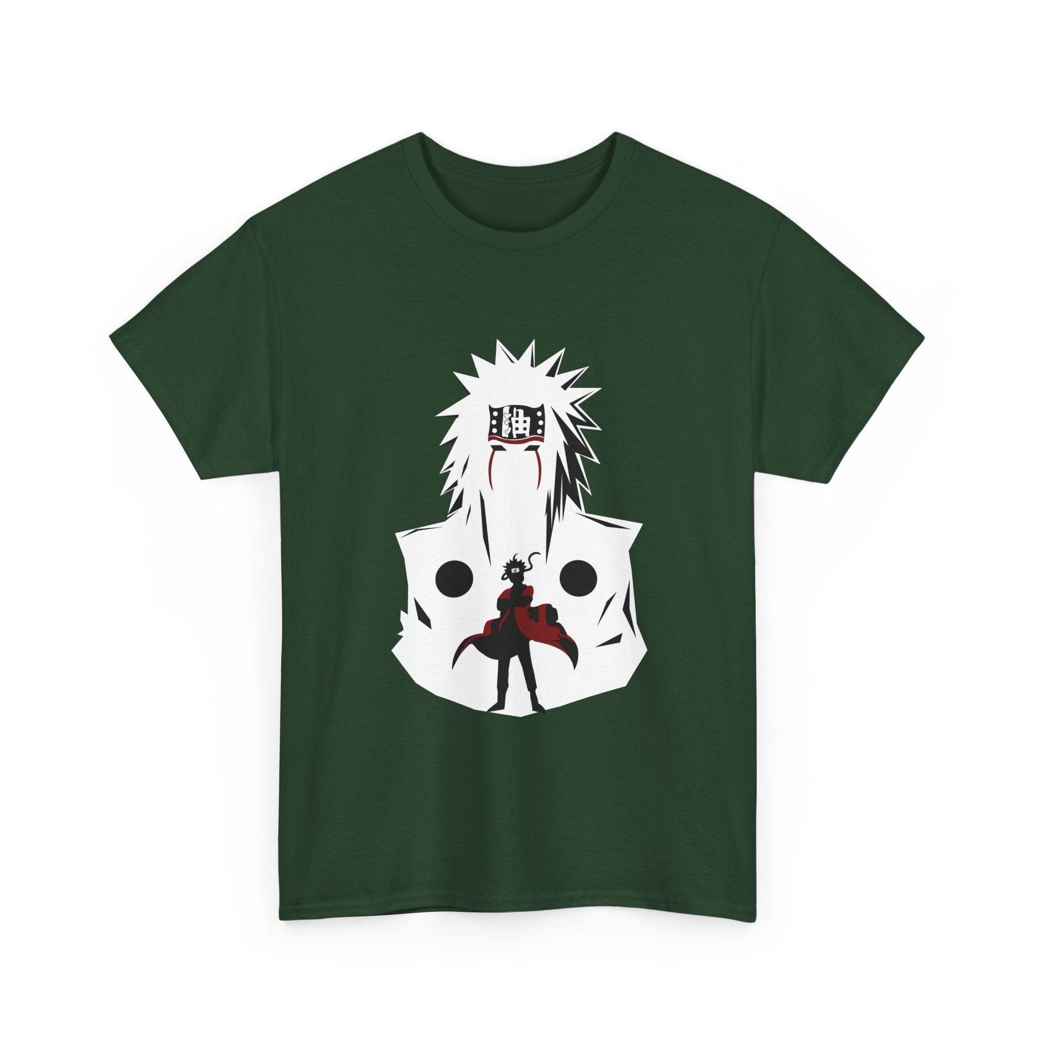 Anime Shadow Warrior T-Shirt — Silhouette Battle Graphic Tee