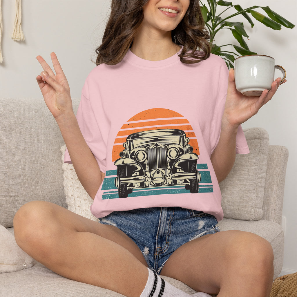 Vintage Car Sunset T-Shirt