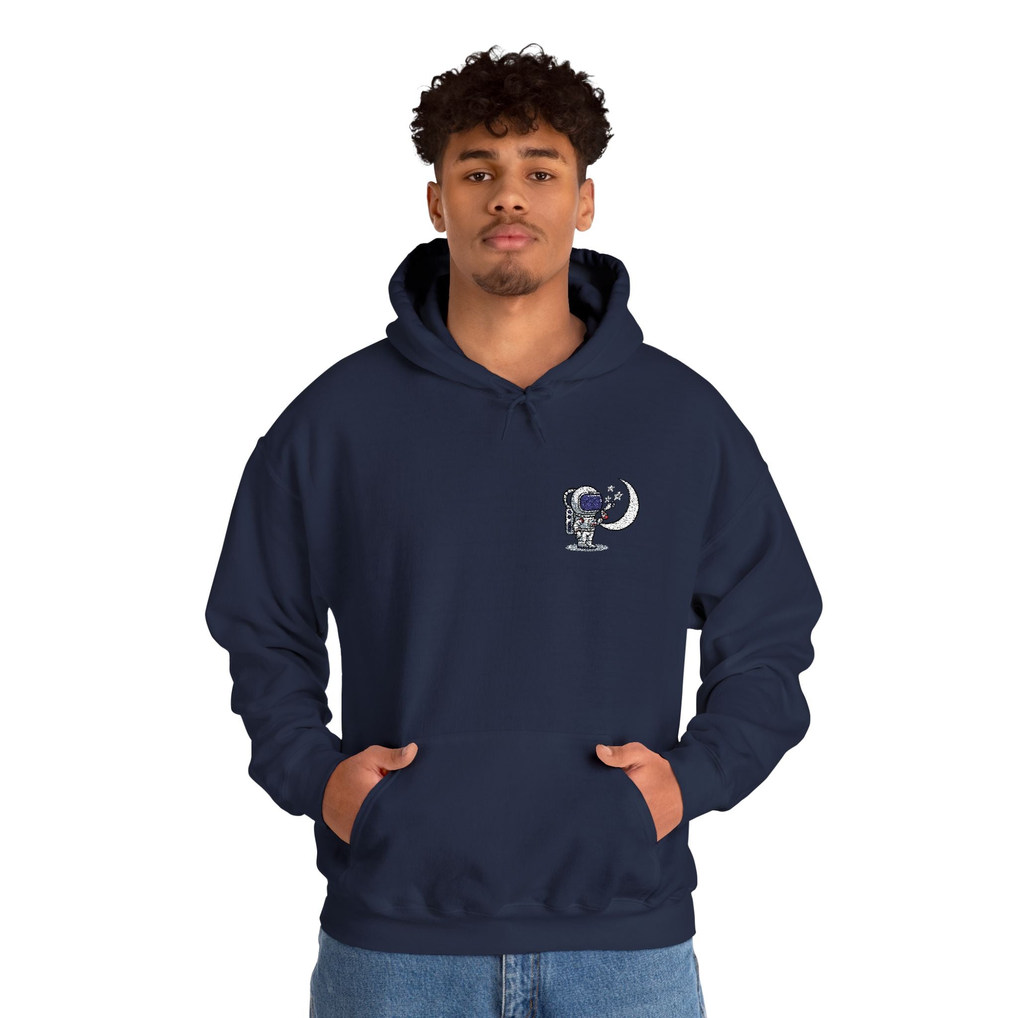 Skull Moon Hoodie — Gothic Night Sky Graphic Sweatshirt