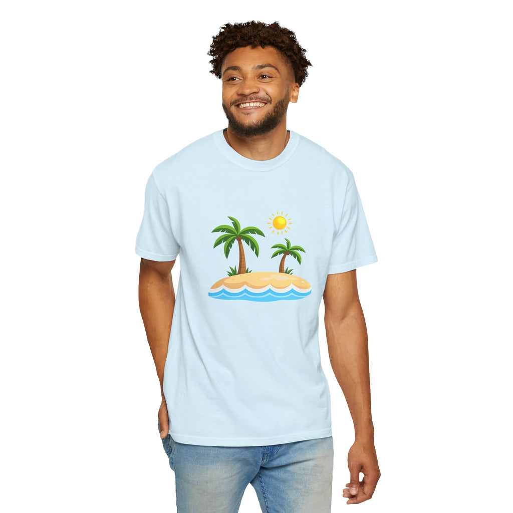 Island Paradise T-Shirt — Tropical Palm Tree Beach Graphic