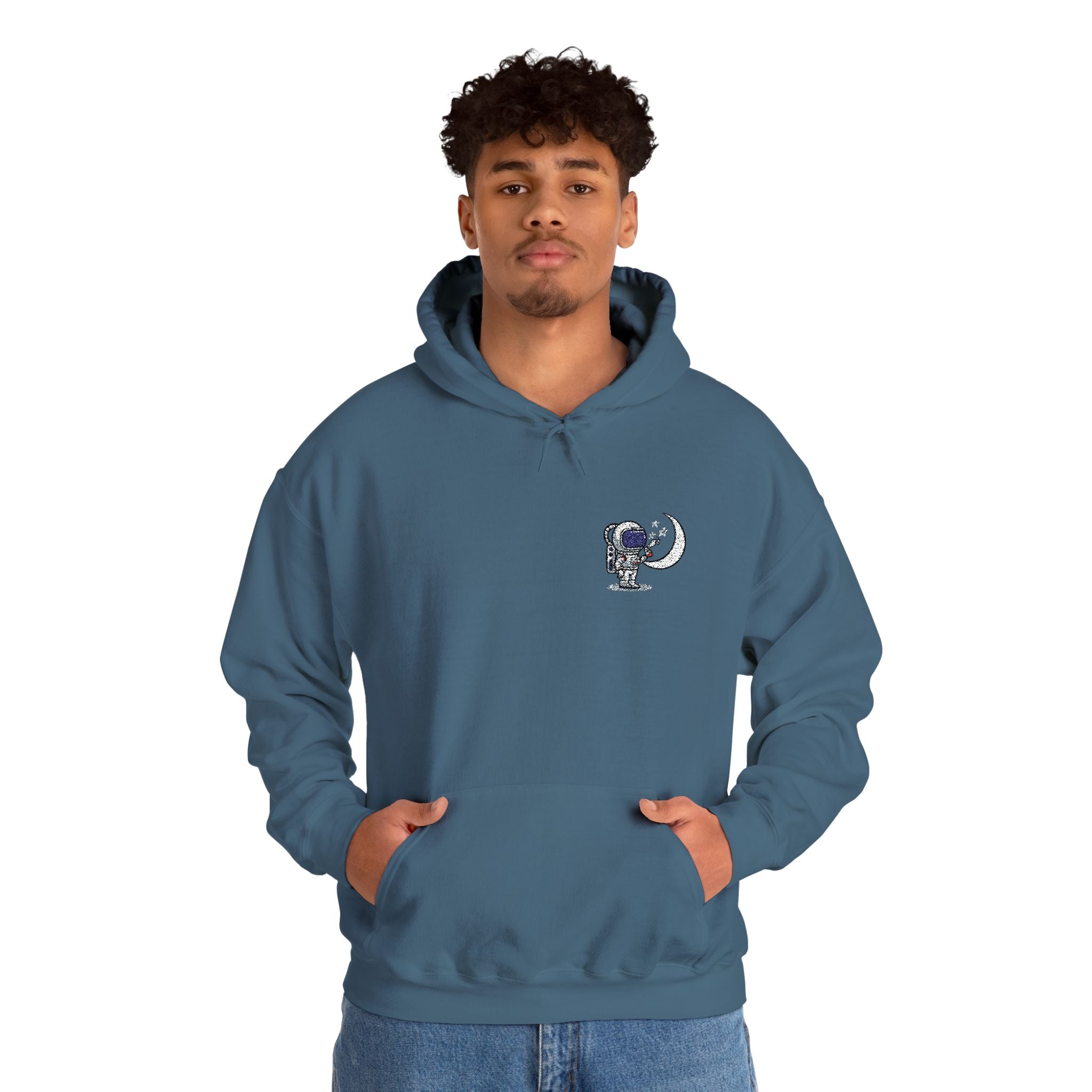 Skull Moon Hoodie — Gothic Night Sky Graphic Sweatshirt