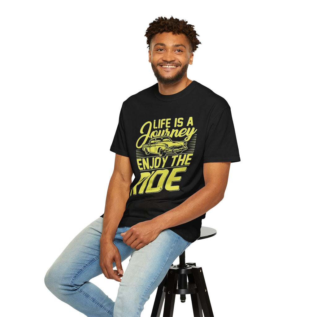 Enjoy The Ride T-Shirt — 'Life Is A Journey' Vintage Car Tee