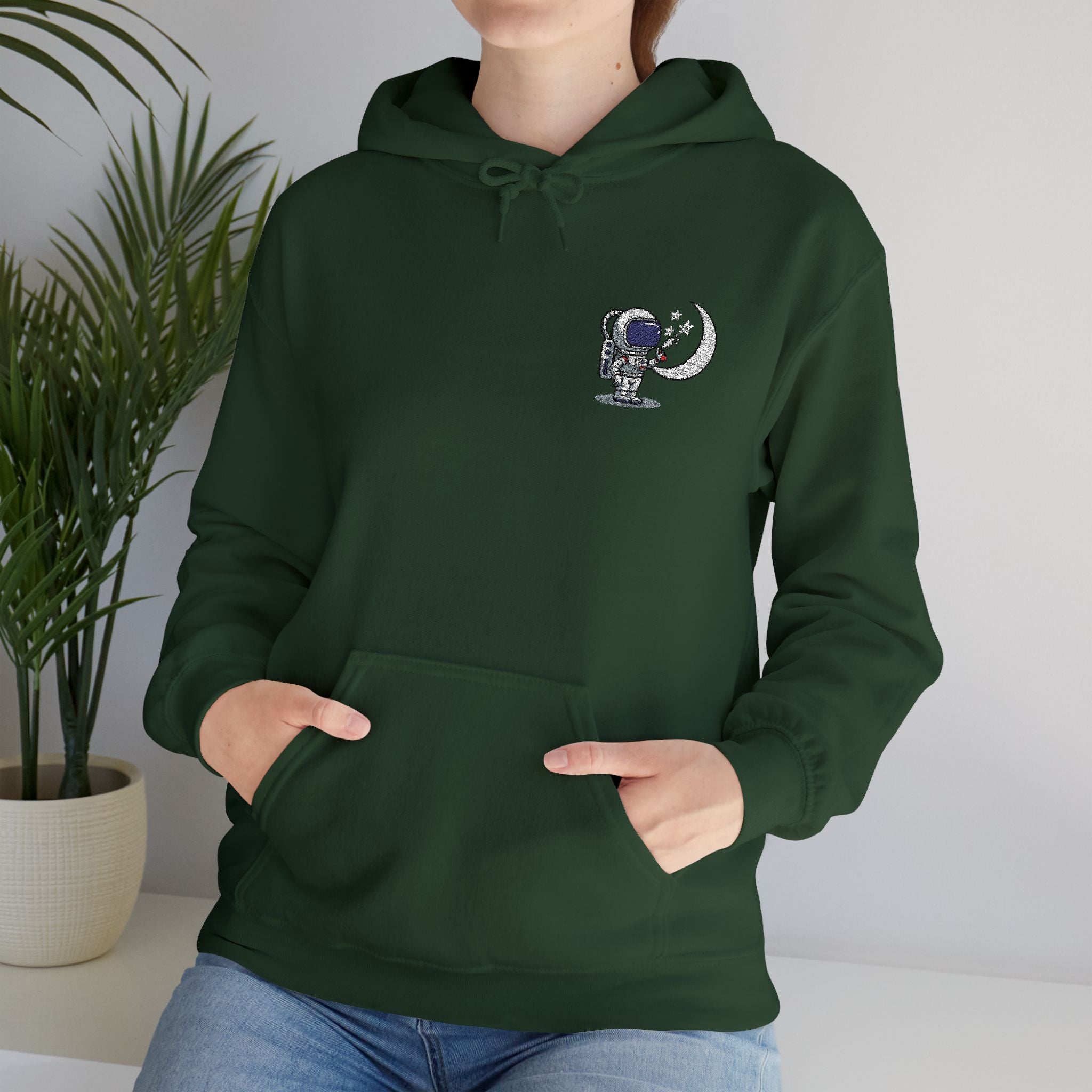 Skull Moon Hoodie — Gothic Night Sky Graphic Sweatshirt
