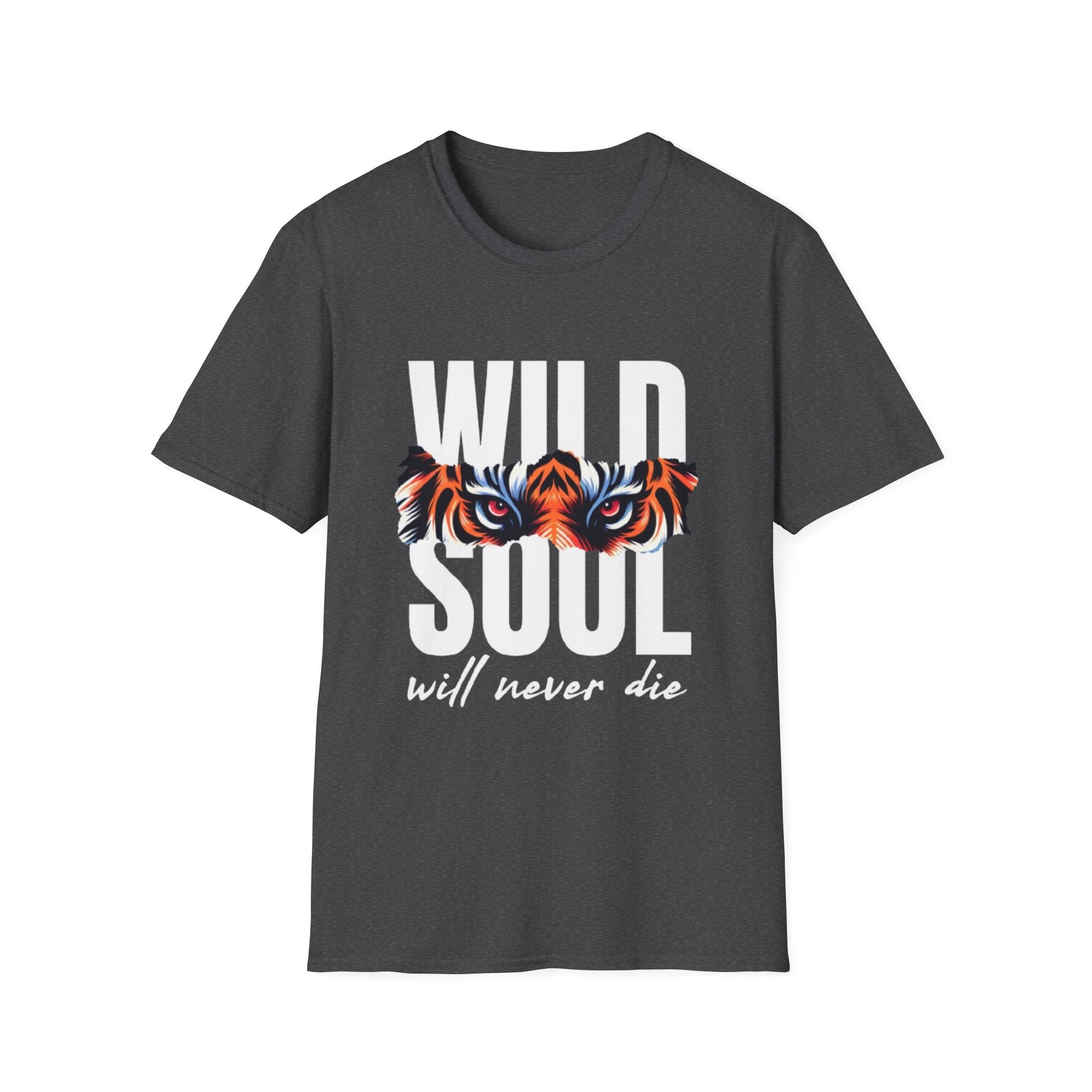 Wild Soul T-Shirt – "Wild Soul Will Never Die" Tiger Eyes Graphic Tee