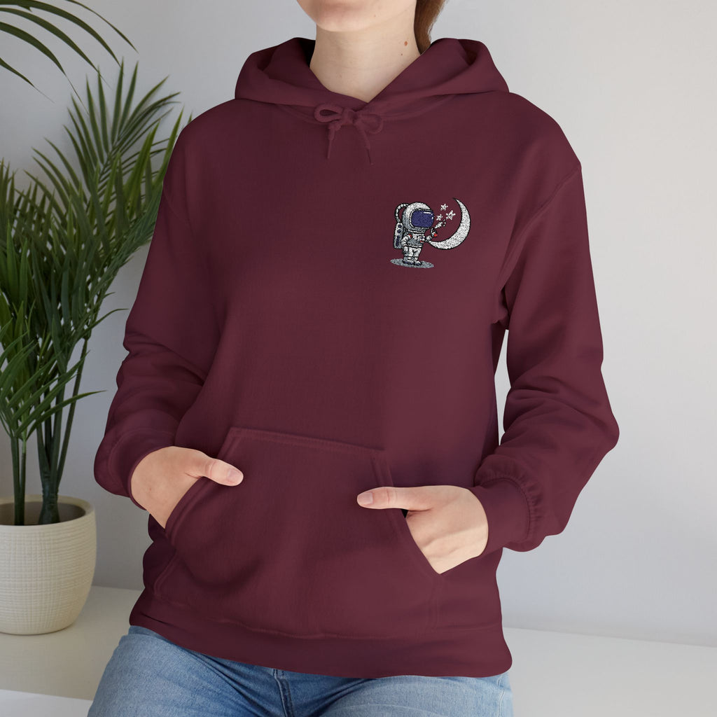 Skull Moon Hoodie — Gothic Night Sky Graphic Sweatshirt