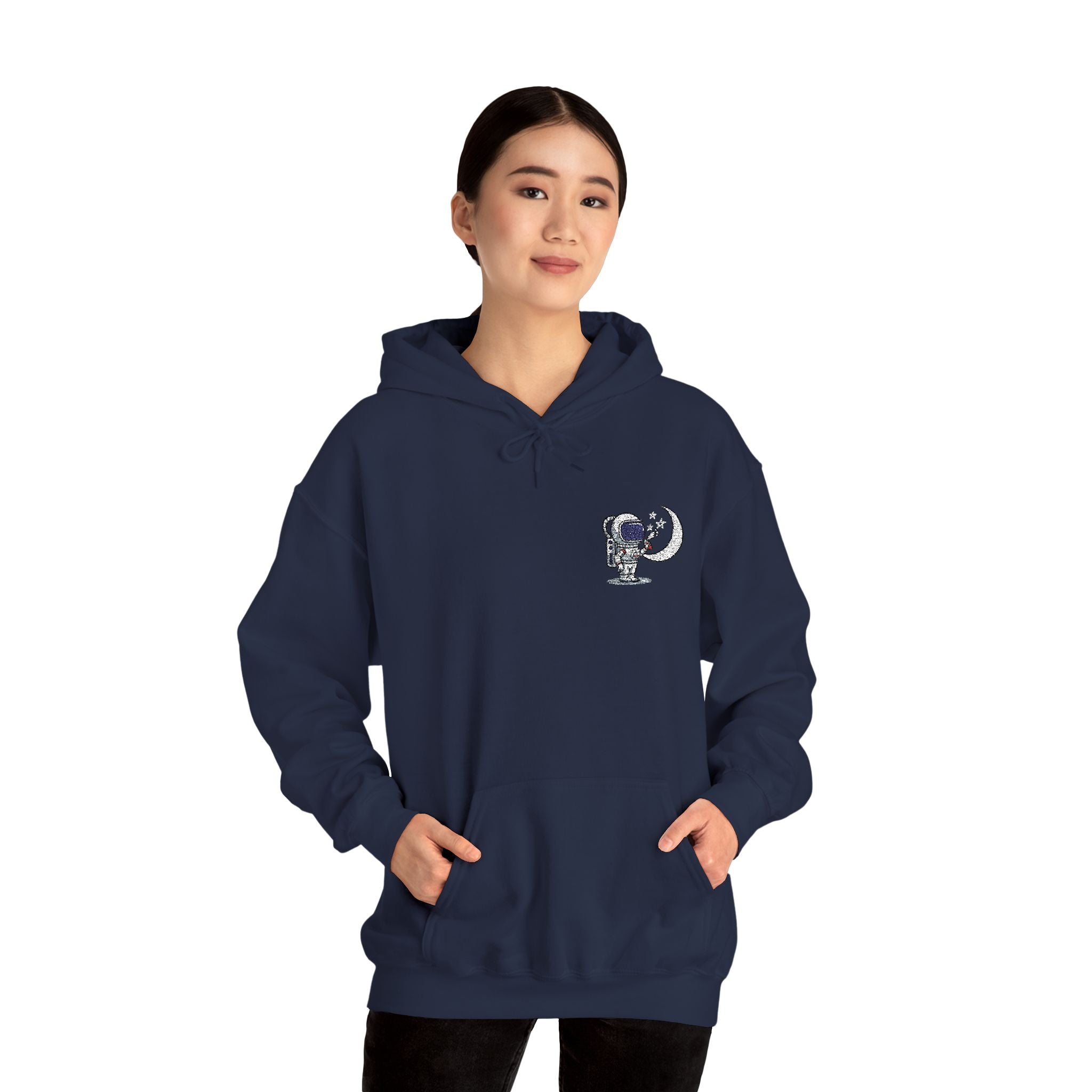 Skull Moon Hoodie — Gothic Night Sky Graphic Sweatshirt