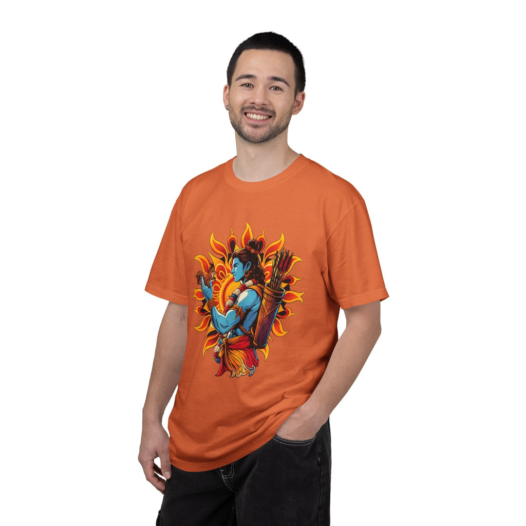 T-Shirt Ram Ji — Mythic Archer Illustration Tee (Sunburst Warrior Graphic)