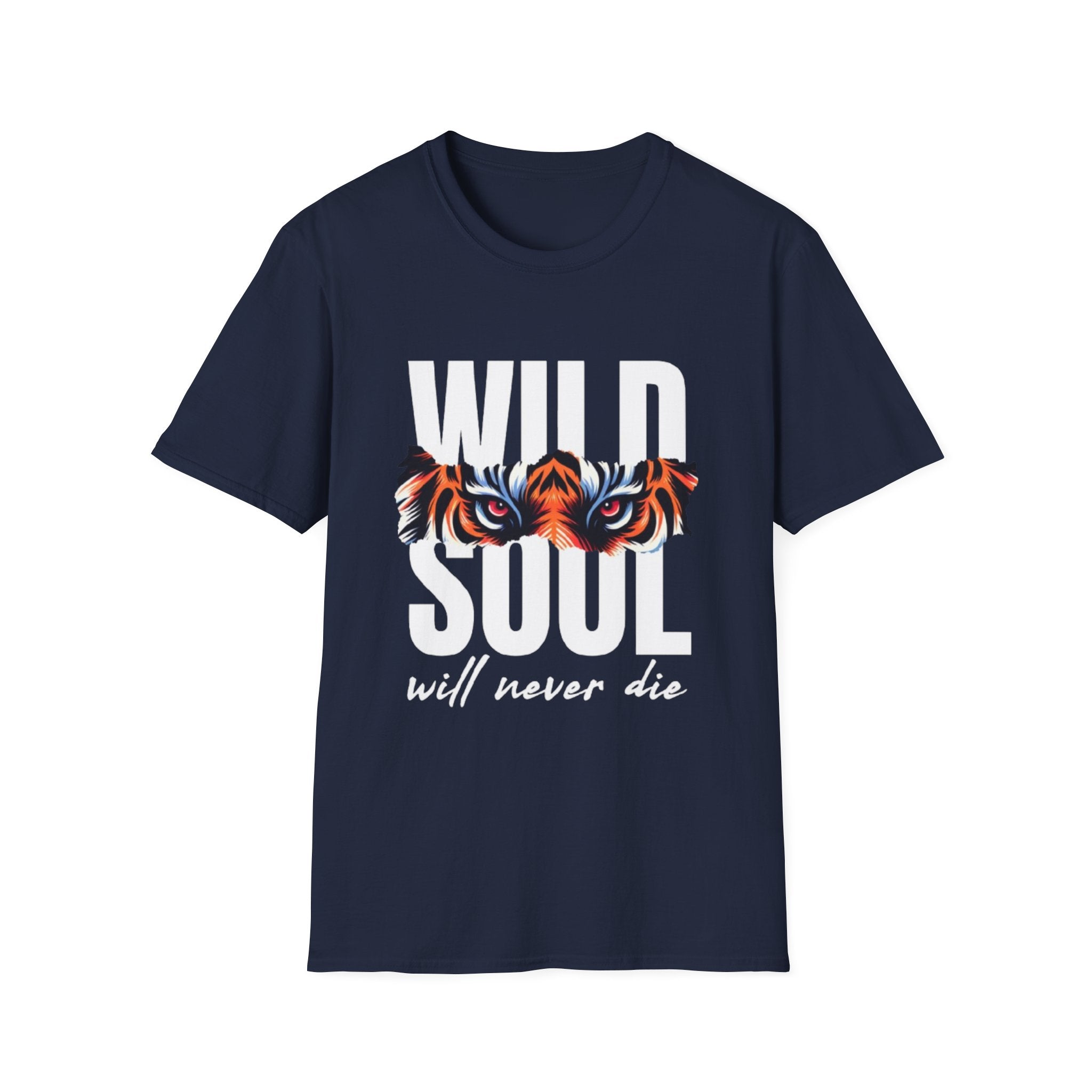 Wild Soul T-Shirt – "Wild Soul Will Never Die" Tiger Eyes Graphic Tee