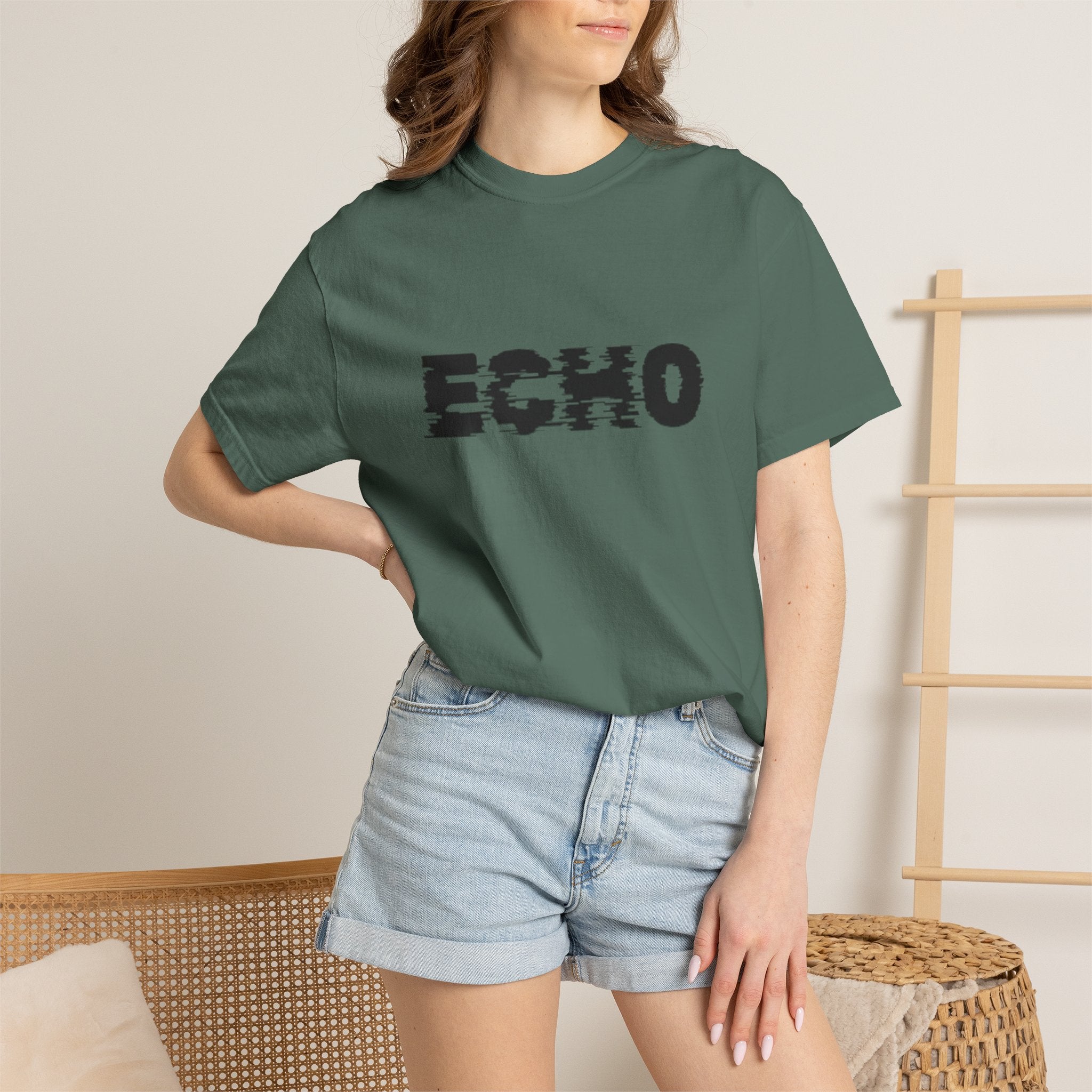 Echo Distorted Logo T-Shirt