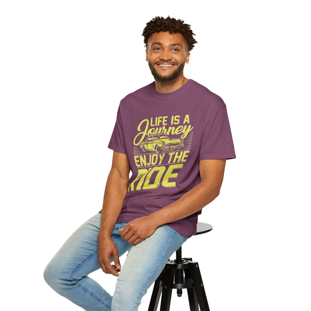 Enjoy The Ride T-Shirt — 'Life Is A Journey' Vintage Car Tee