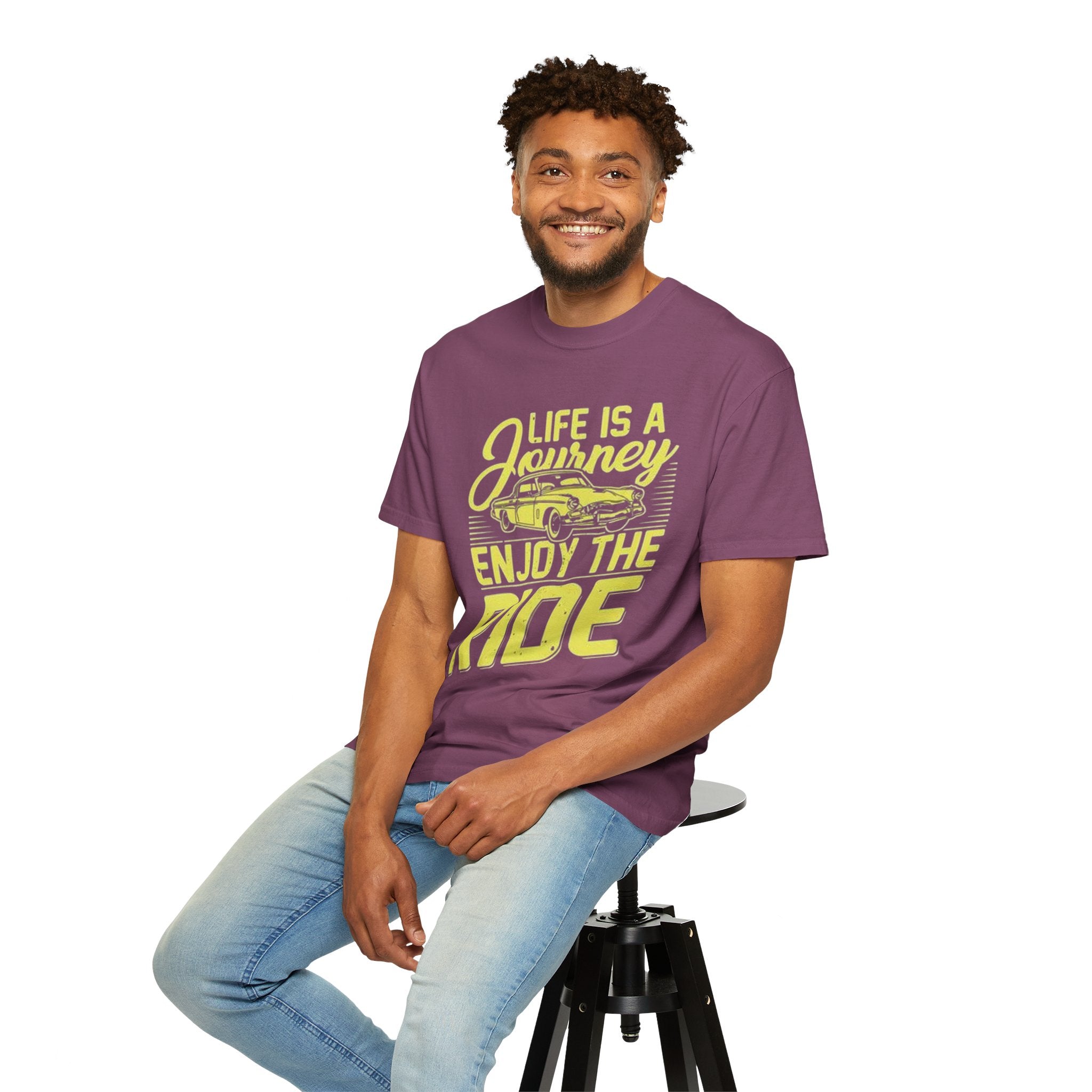 Enjoy The Ride T-Shirt — 'Life Is A Journey' Vintage Car Tee