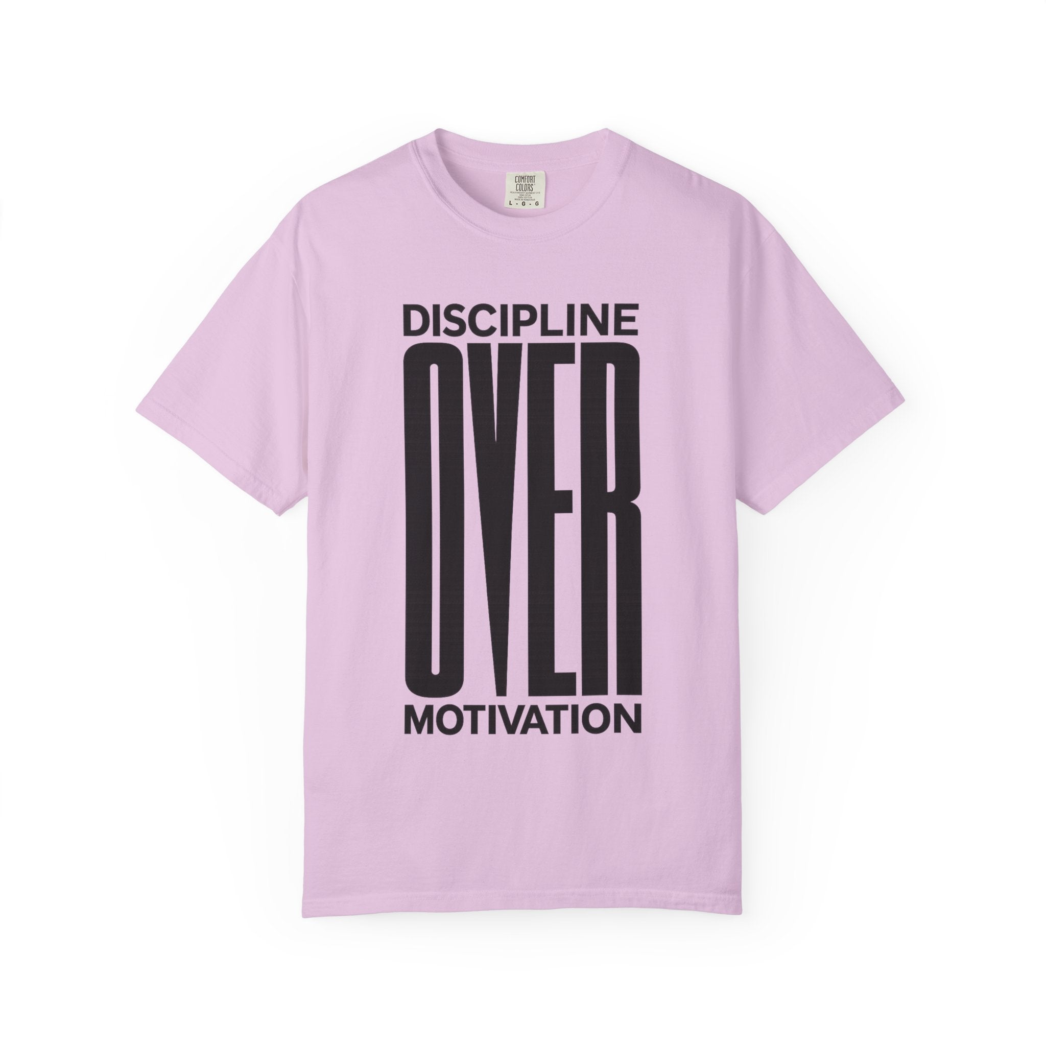 Discipline Over Motivation T-Shirt — Motivational Fitness Tee