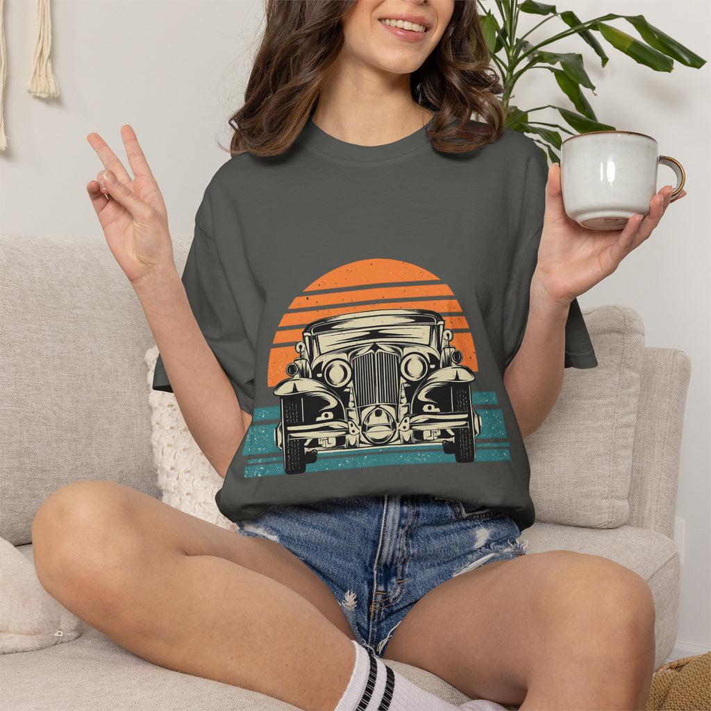 Vintage Car Sunset T-Shirt