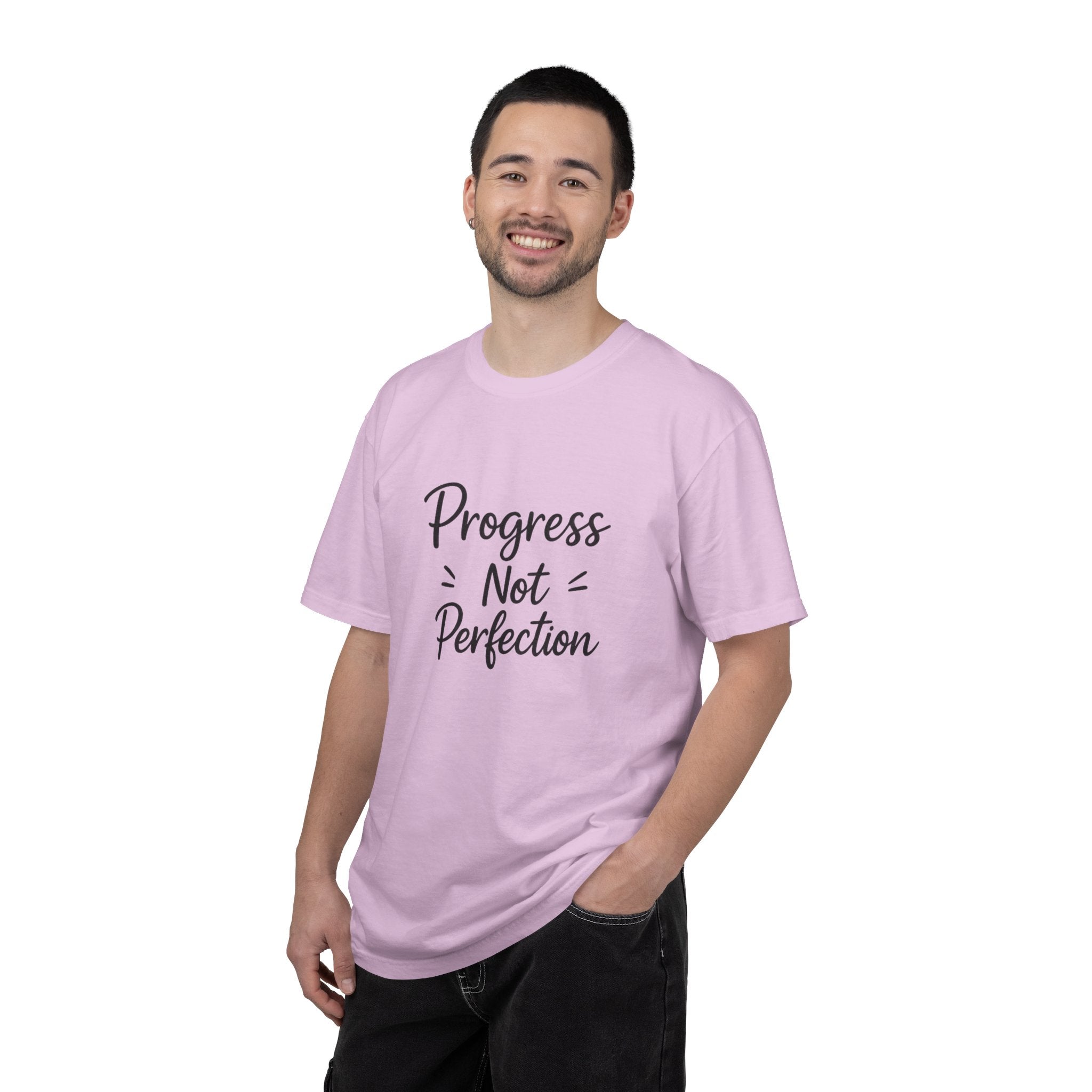 T-Shirt — "Progress Not Perfection" Inspirational Graphic Tee