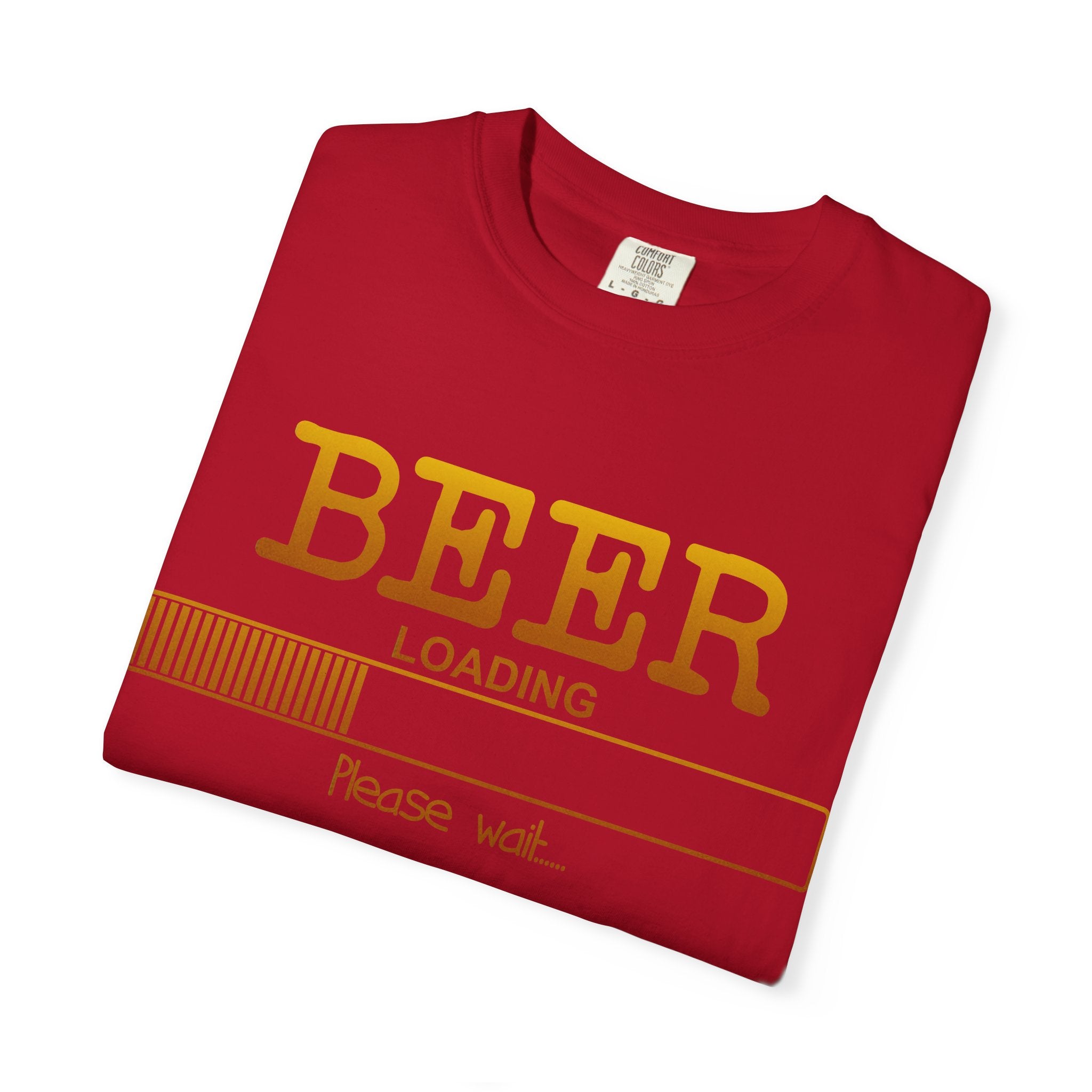 Beer Loading T‑Shirt — Funny 'Please Wait' Drinking Tee