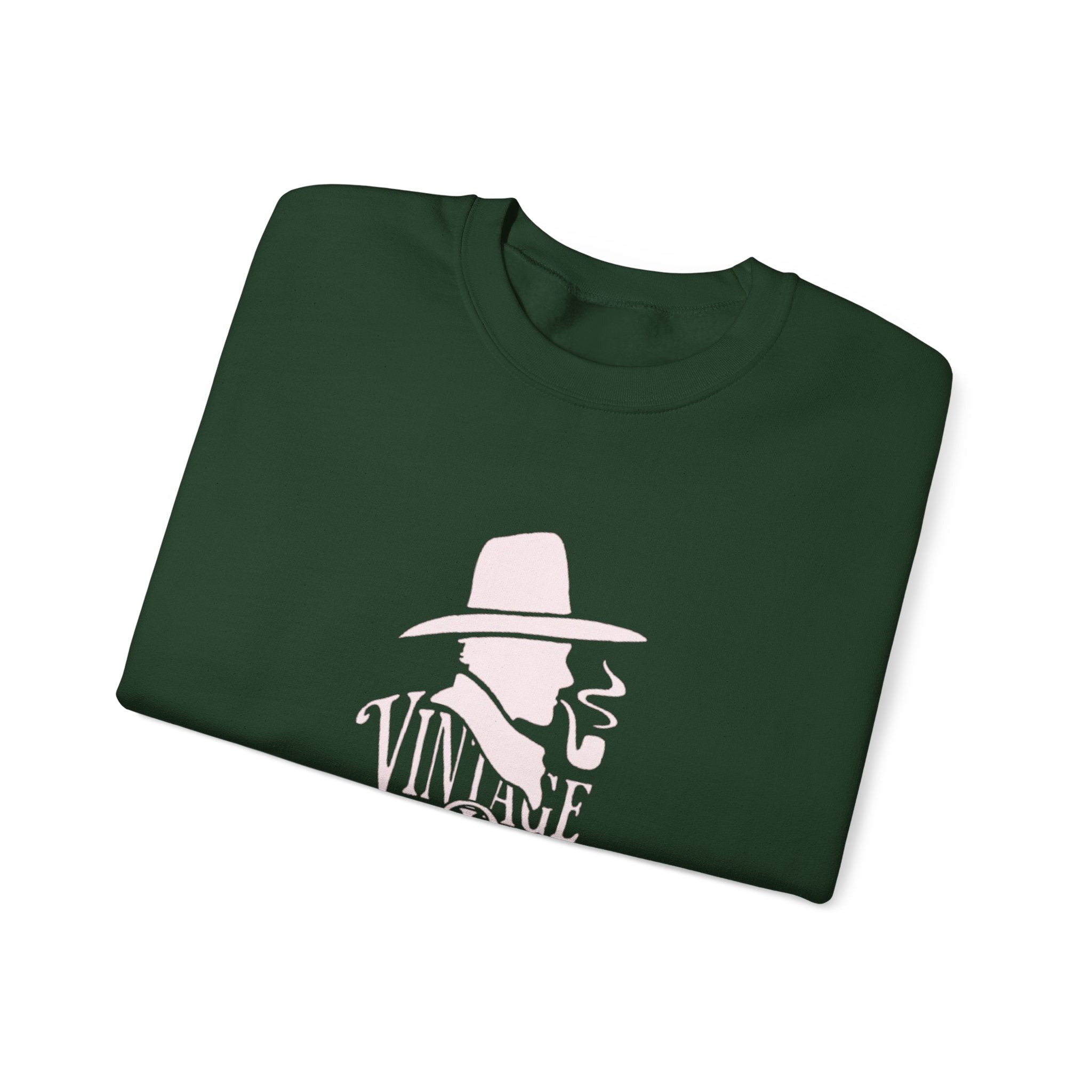 Crewneck Sweatshirt — Pink Cowboy Hat Graphic ‘Howdy’ Retro Western Pullover