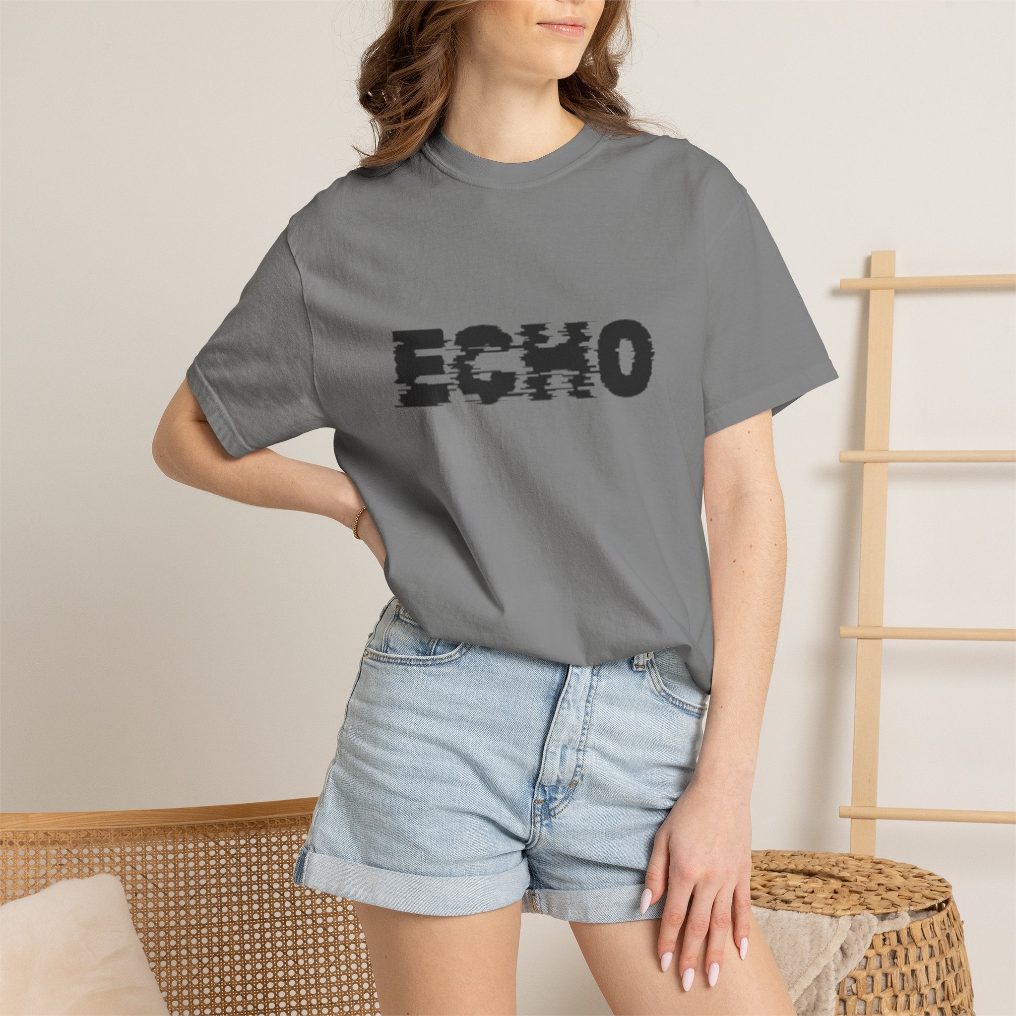 Echo Distorted Logo T-Shirt