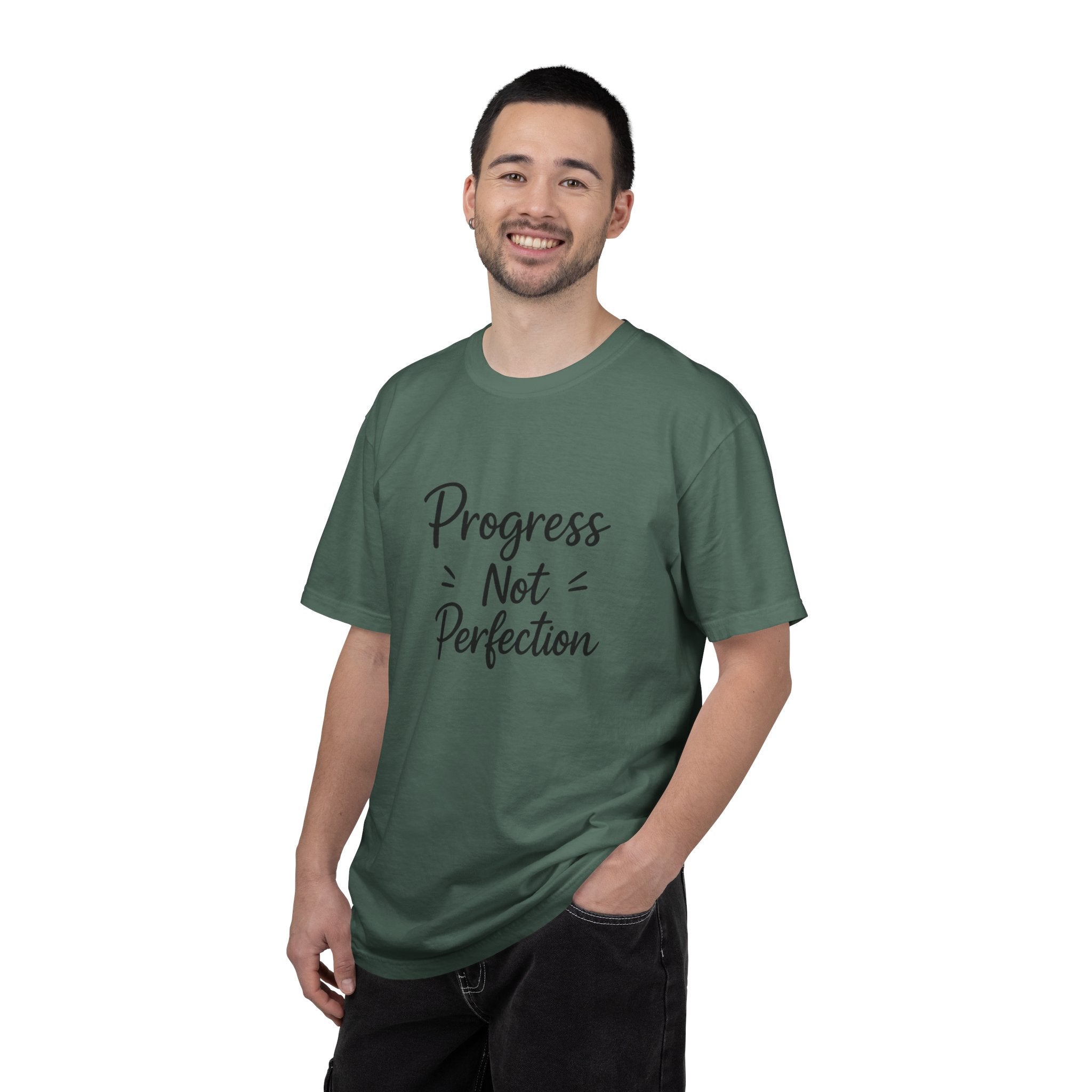 T-Shirt — "Progress Not Perfection" Inspirational Graphic Tee