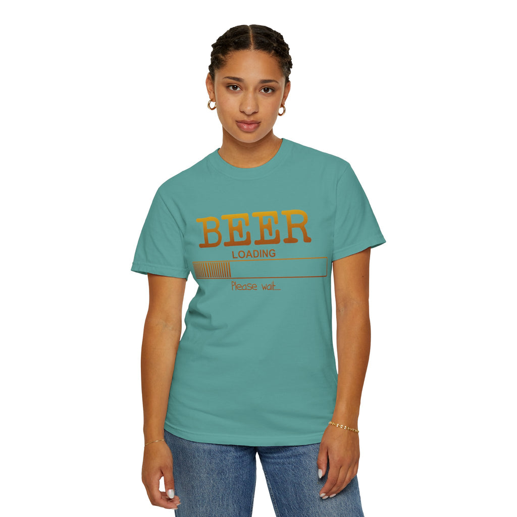 Beer Loading T‑Shirt — Funny 'Please Wait' Drinking Tee