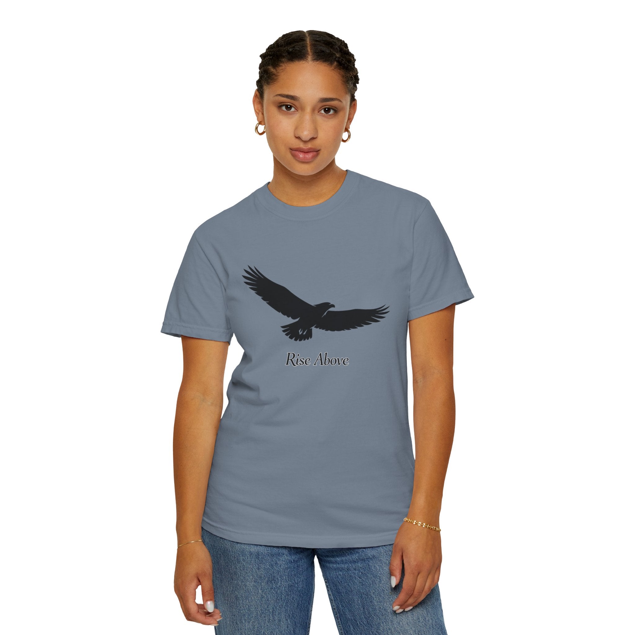 Rise Above Eagle T-Shirt — Inspirational Eagle Graphic Tee