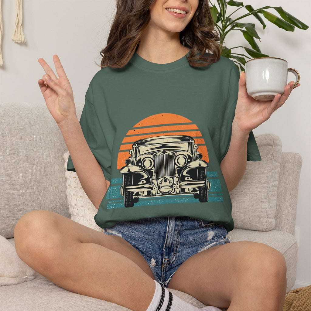 Vintage Car Sunset T-Shirt