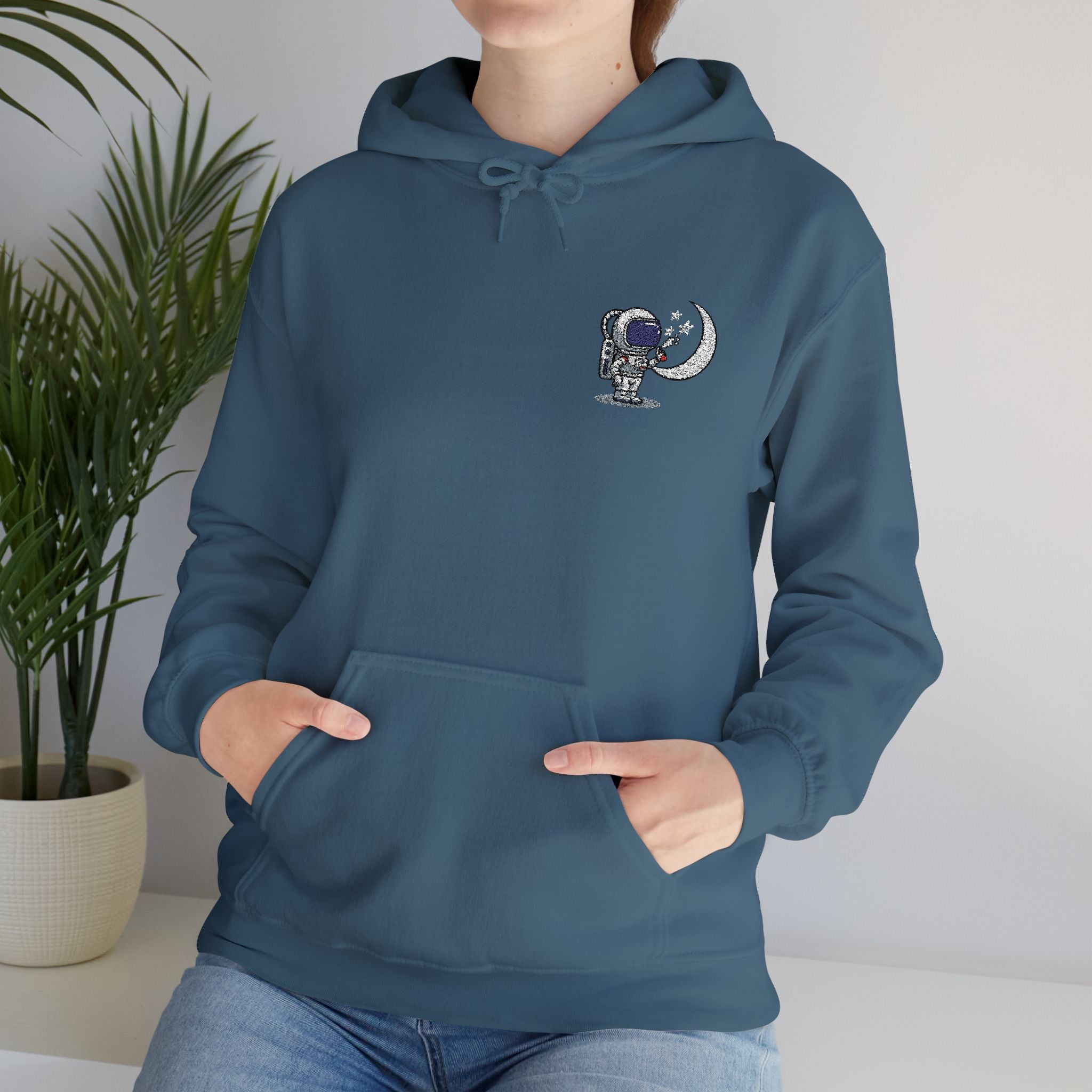 Skull Moon Hoodie — Gothic Night Sky Graphic Sweatshirt