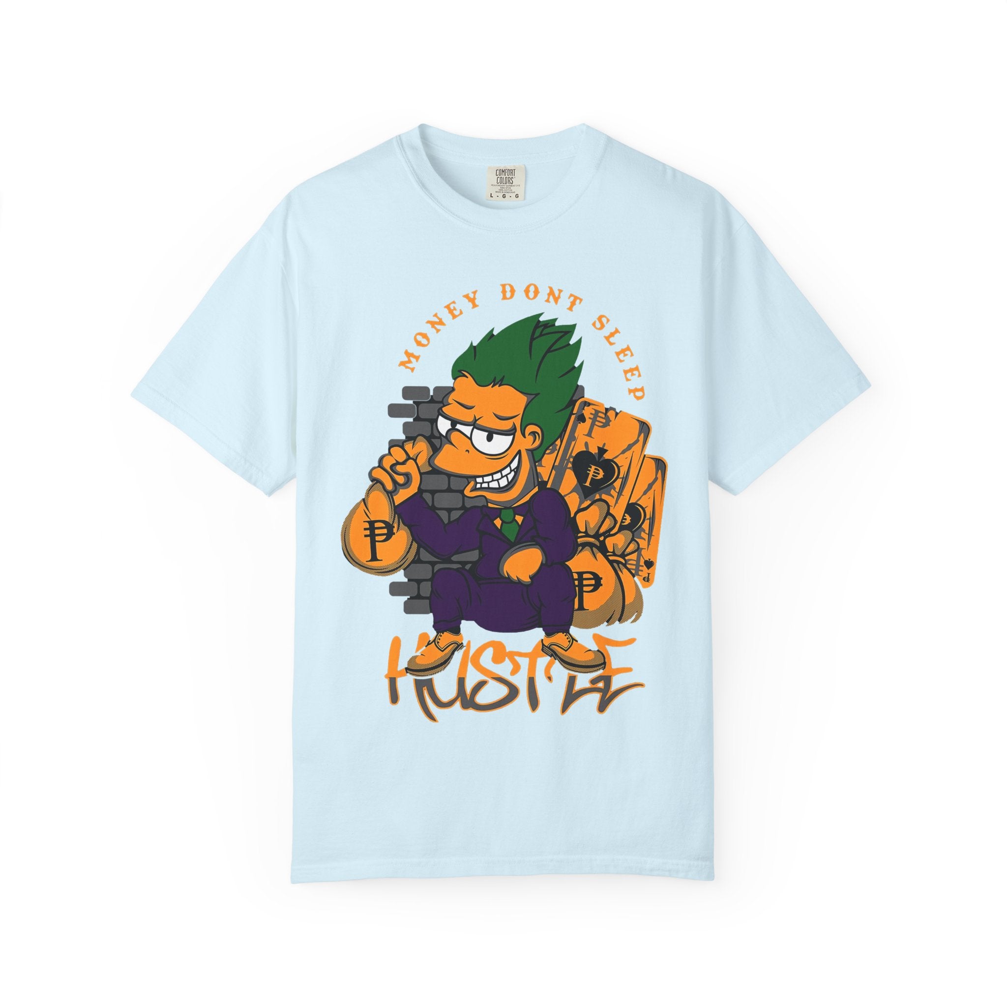 T-Shirt — 'Money Don’t Sleep' Cartoon Hustle Tee