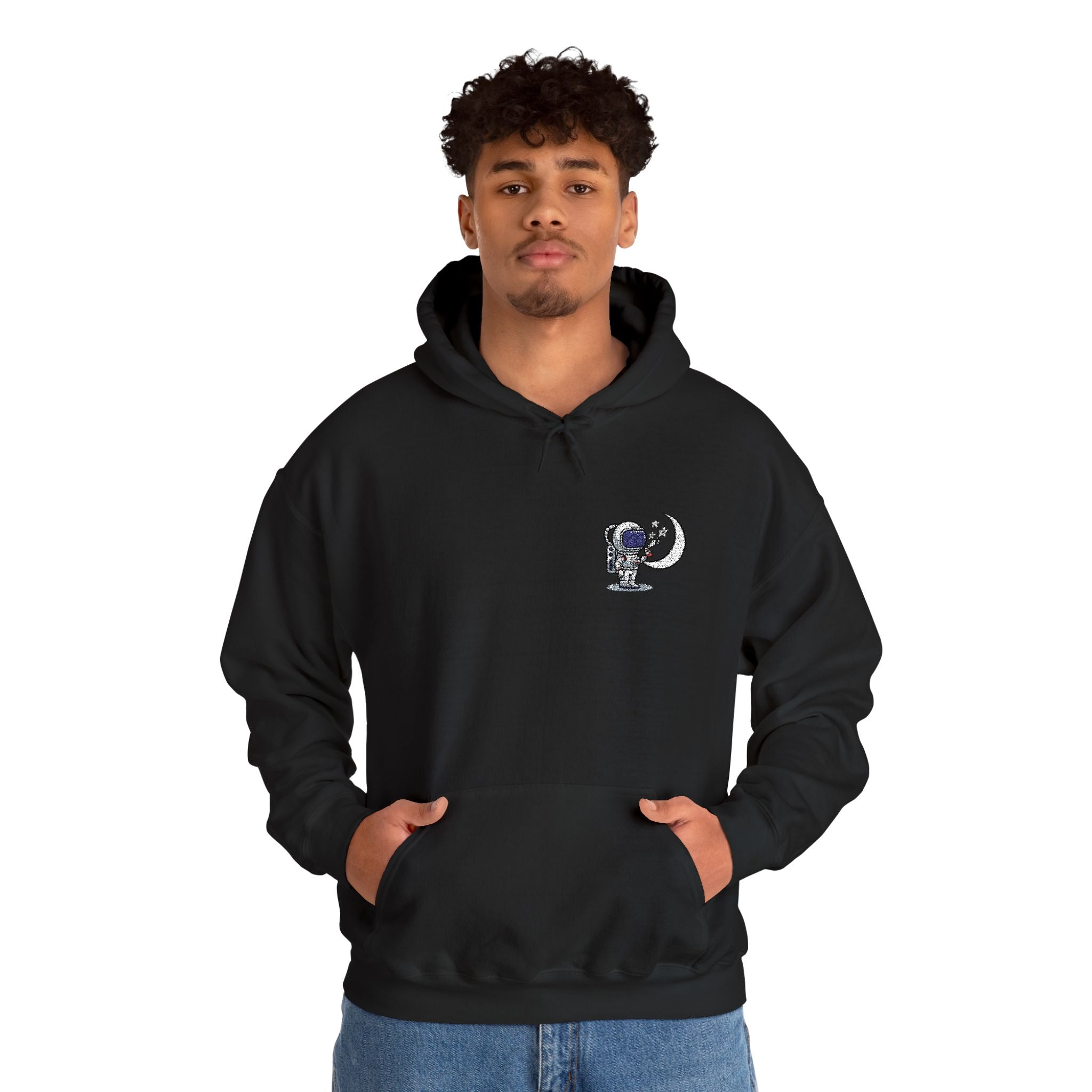 Skull Moon Hoodie — Gothic Night Sky Graphic Sweatshirt