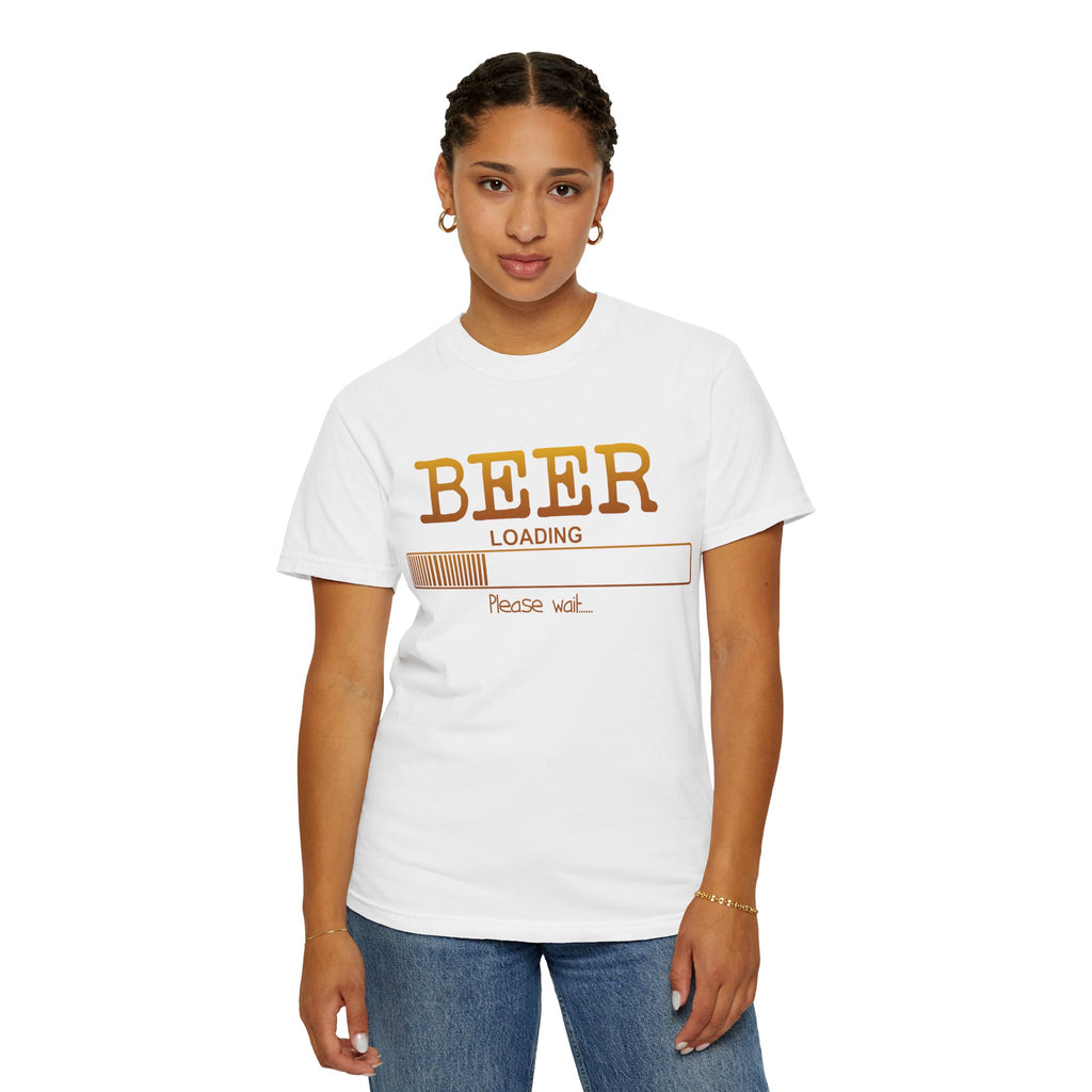 Beer Loading T‑Shirt — Funny 'Please Wait' Drinking Tee